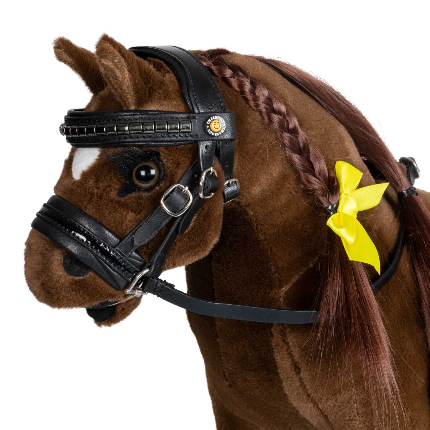 Equestro Briglia per Toy Horse Cuoio e Clincher Argento