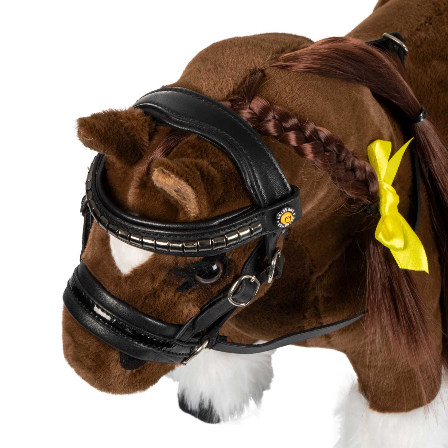 Equestro Briglia per Toy Horse Cuoio e Clincher Argento