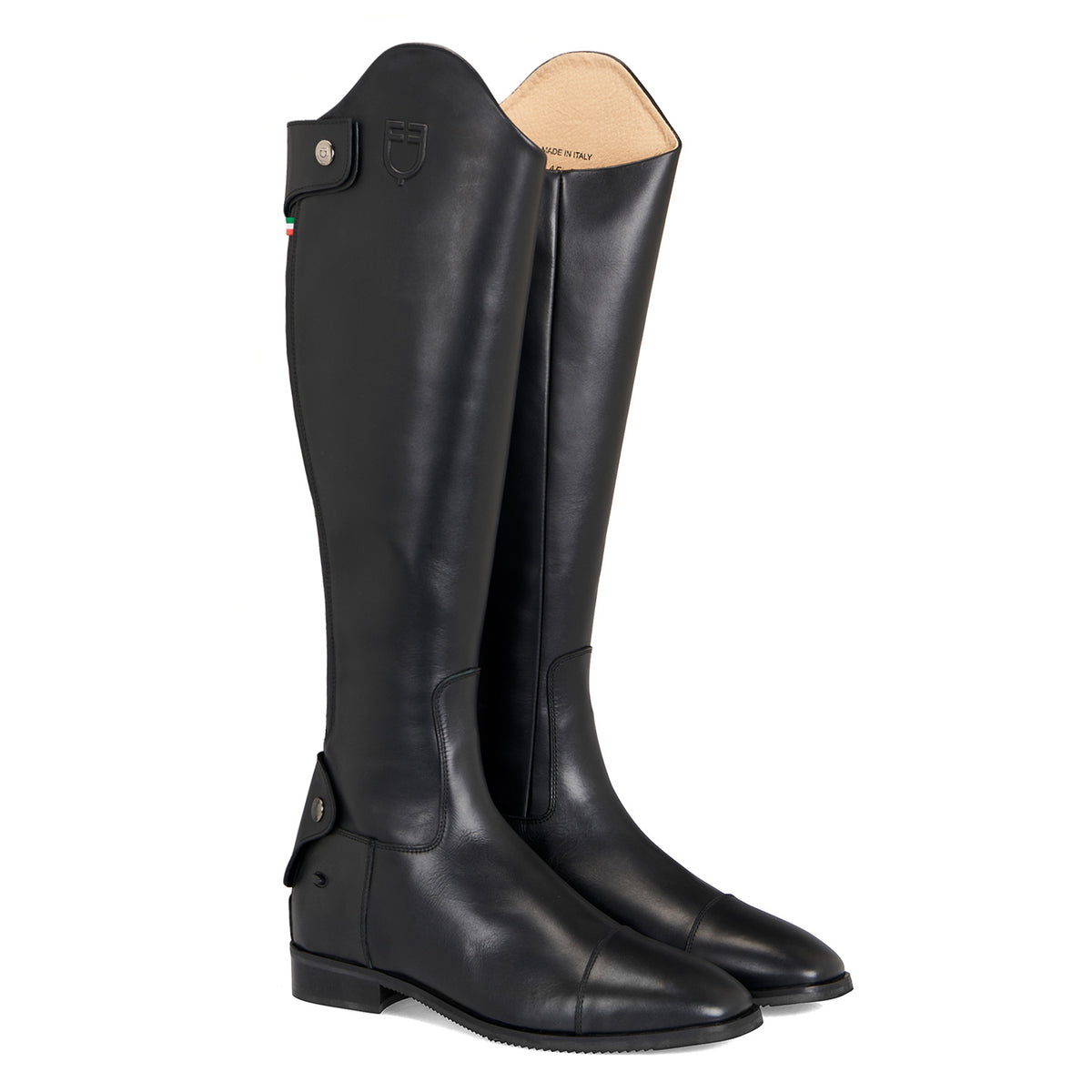 Equestro Stivali Unisex Zip Posteriore