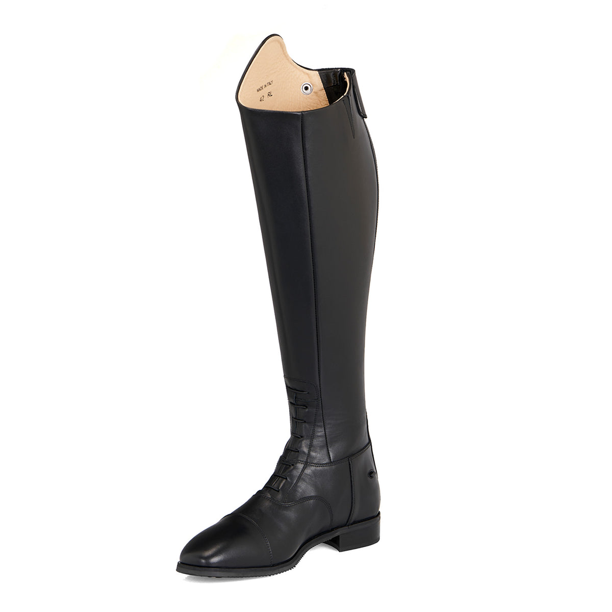 Equestro Stivali Unisex con Lacci e Zip Posteriore