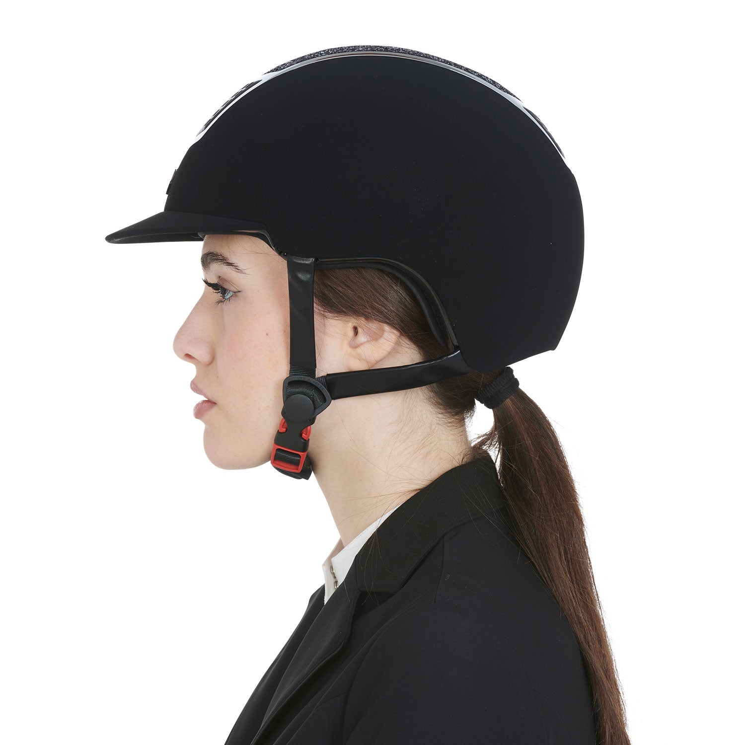 Equestro Cap Ultra Light in Velluto con Strass