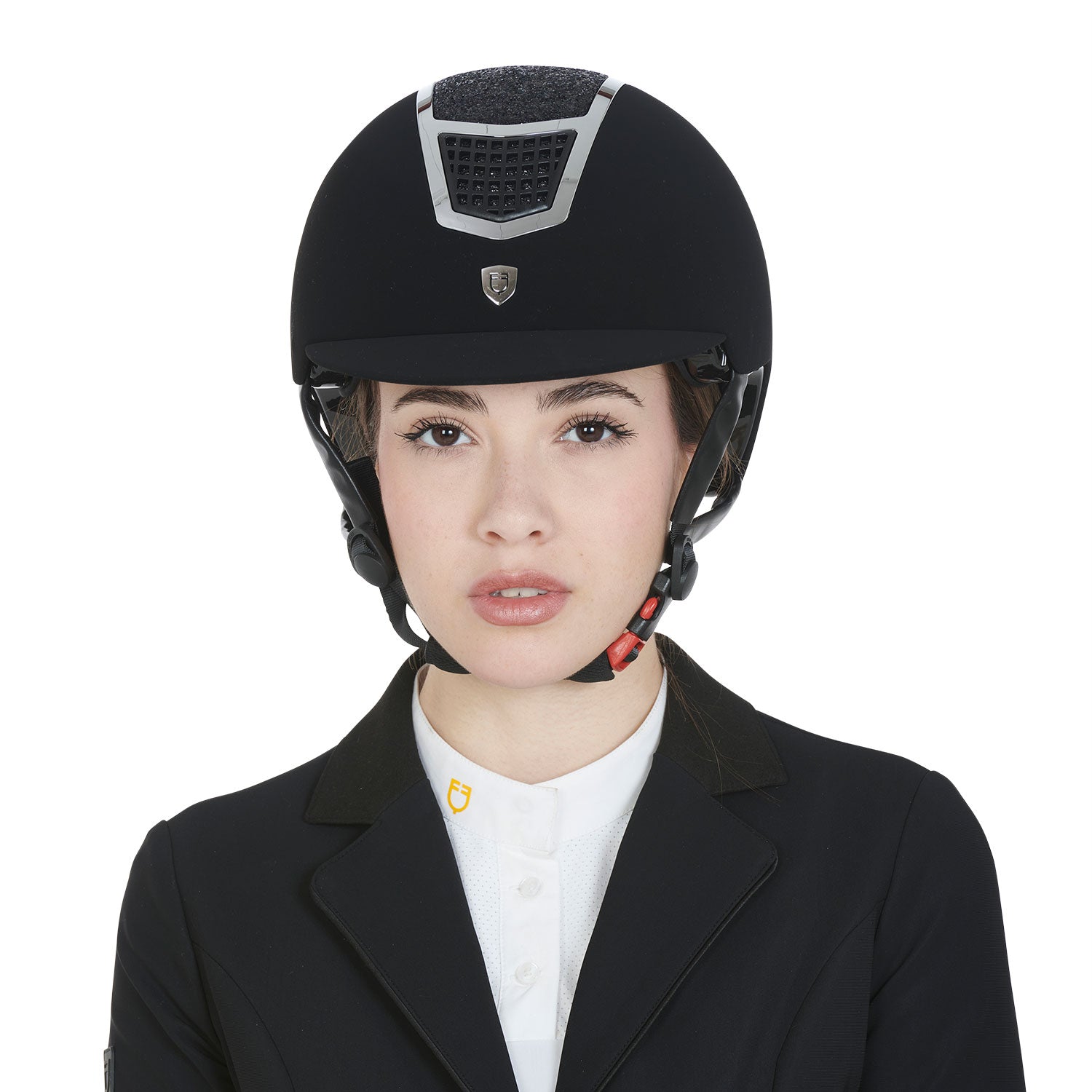 Equestro Cap Ultra Light in Velluto con Strass