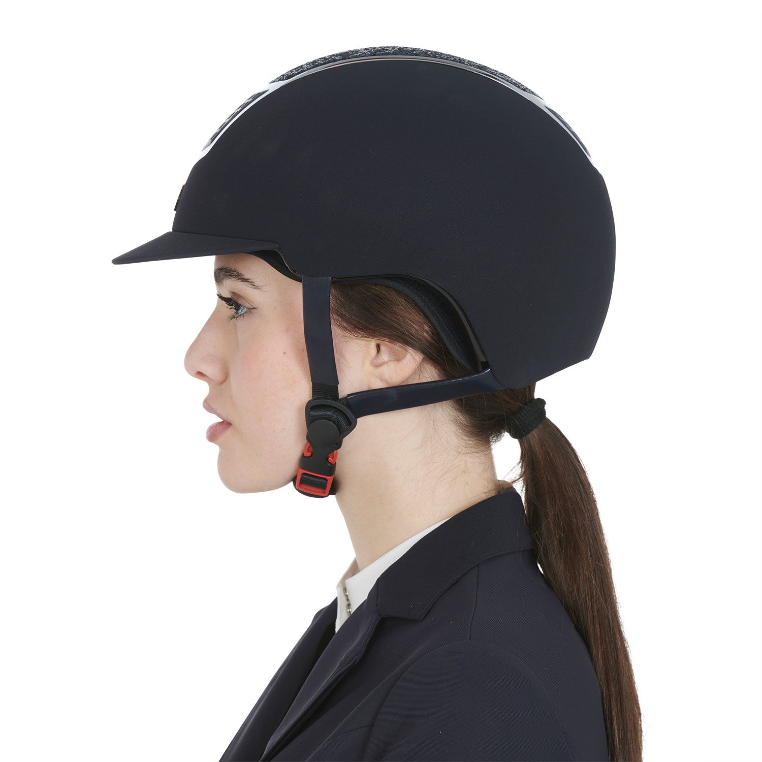Equestro Cap Ultra Light in Velluto con Strass