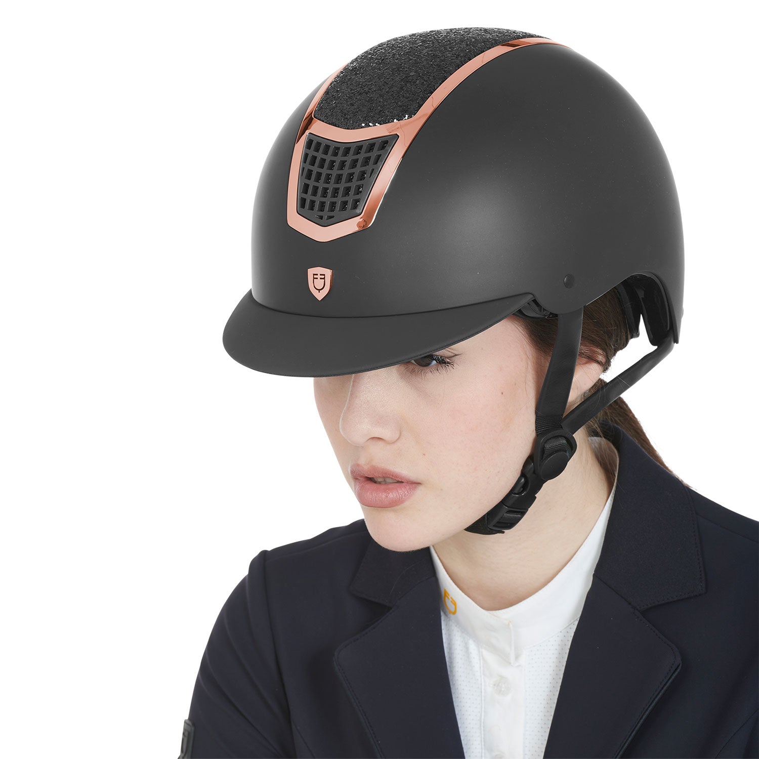 Equestro Cap con Brillantini Omologazione En