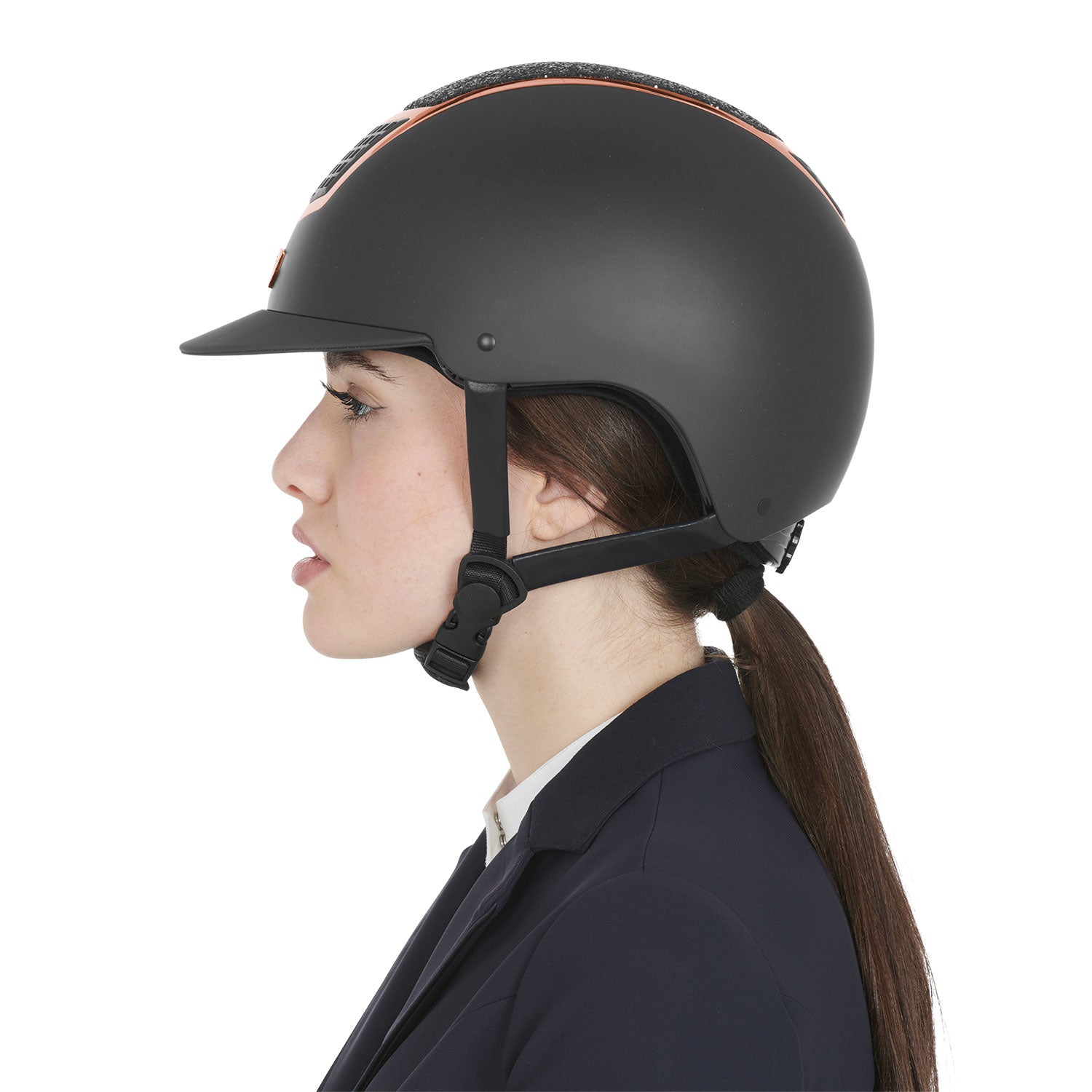 Equestro Cap con Brillantini Omologazione En