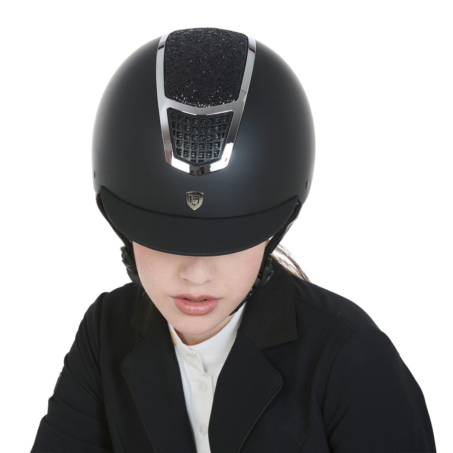 Equestro Cap con Brillantini Omologazione En