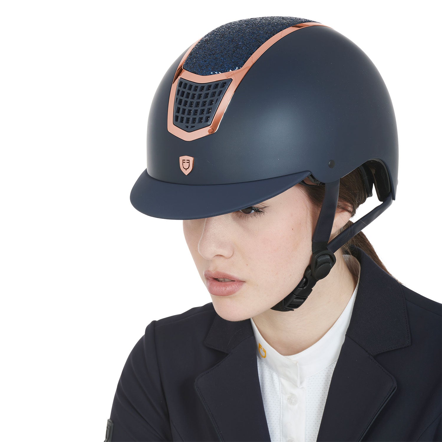 Equestro Cap con Brillantini Omologazione En