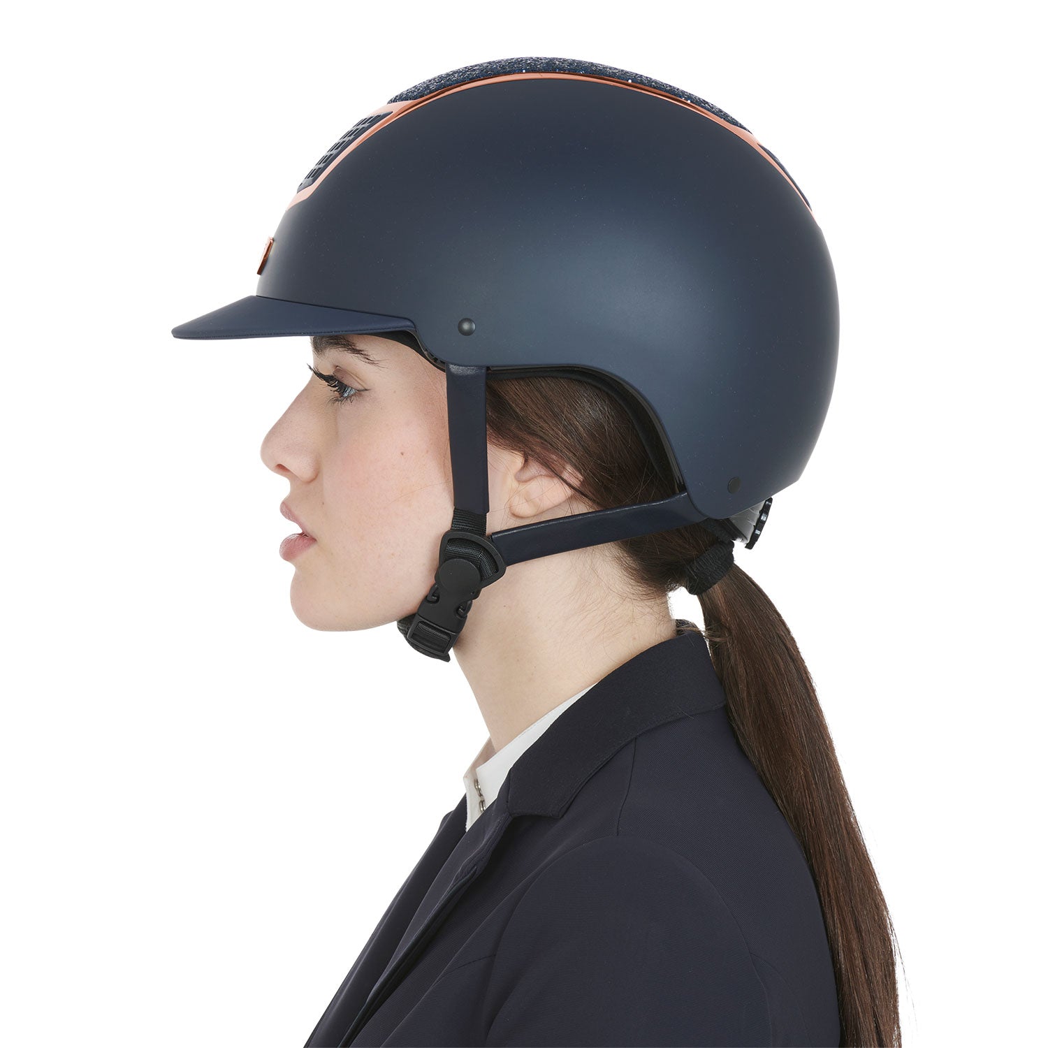 Equestro Cap con Brillantini Omologazione En