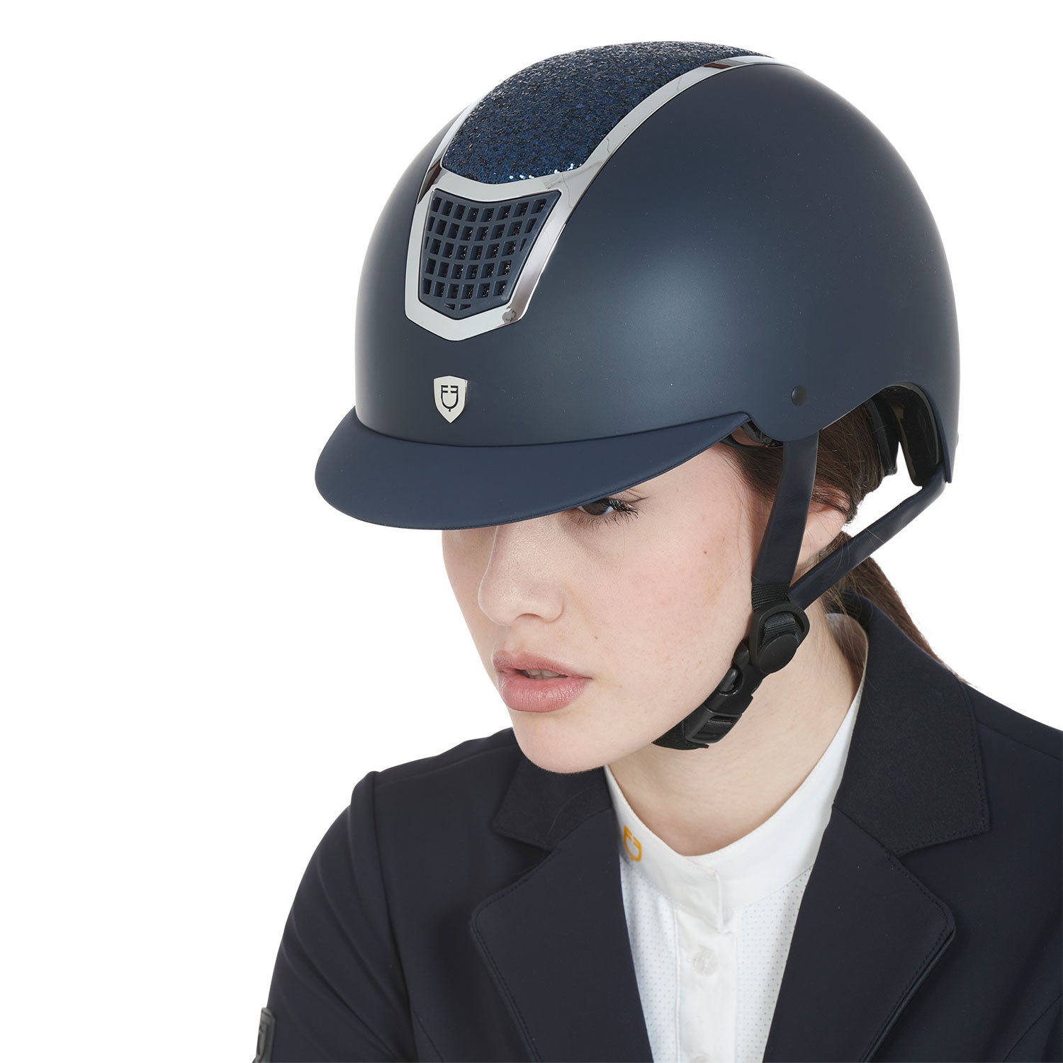 Equestro Cap con Brillantini Omologazione En