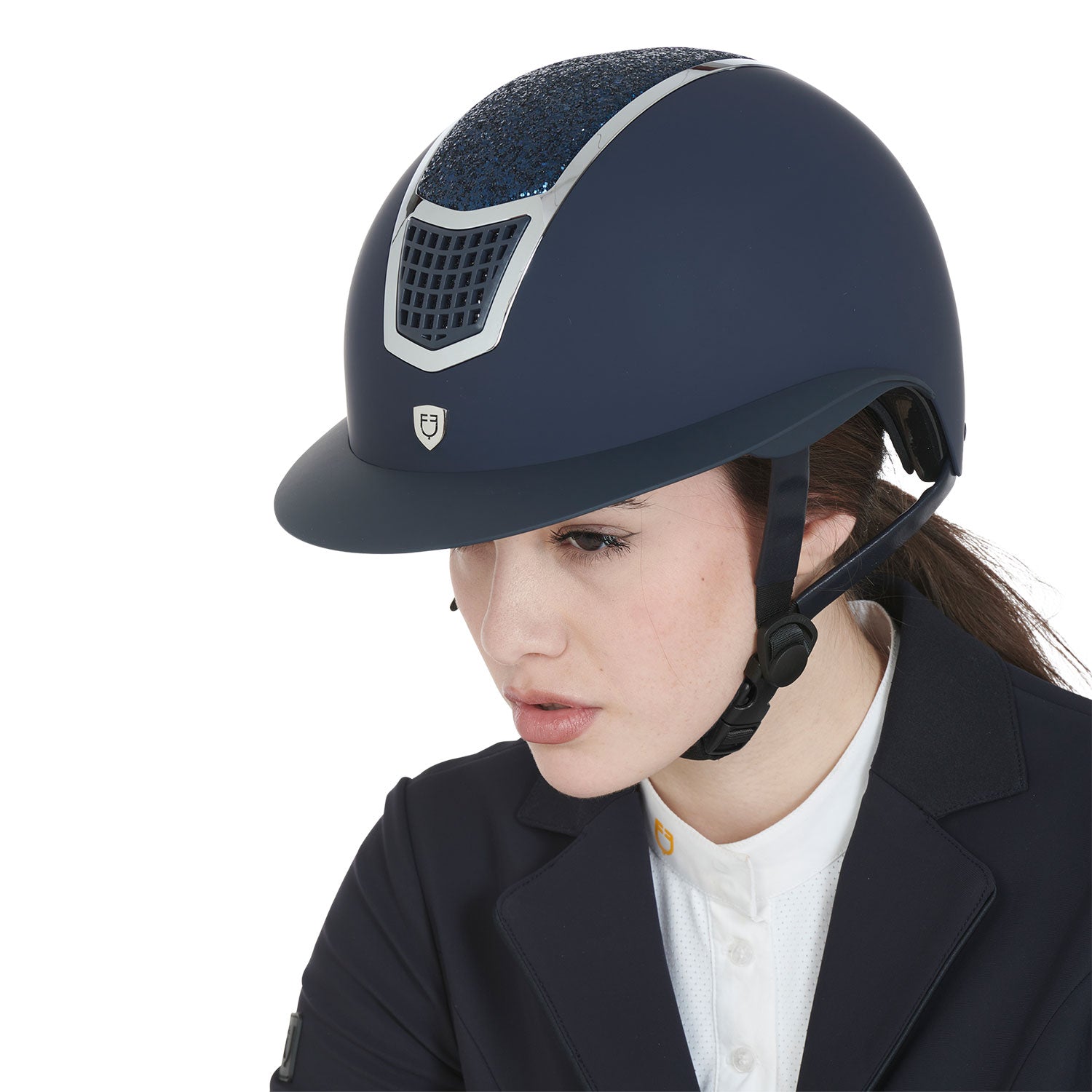 Equestro Cap con Brillantini e Visiera Larga