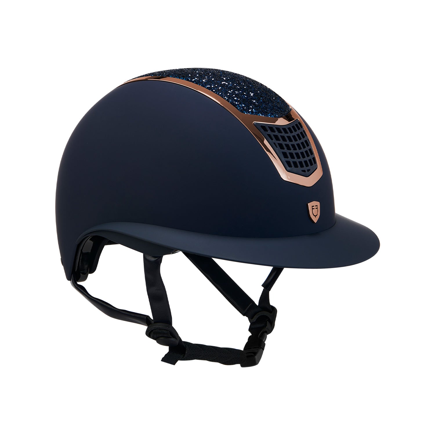 Equestro Cap con Brillantini e Visiera Larga Omologazione En
