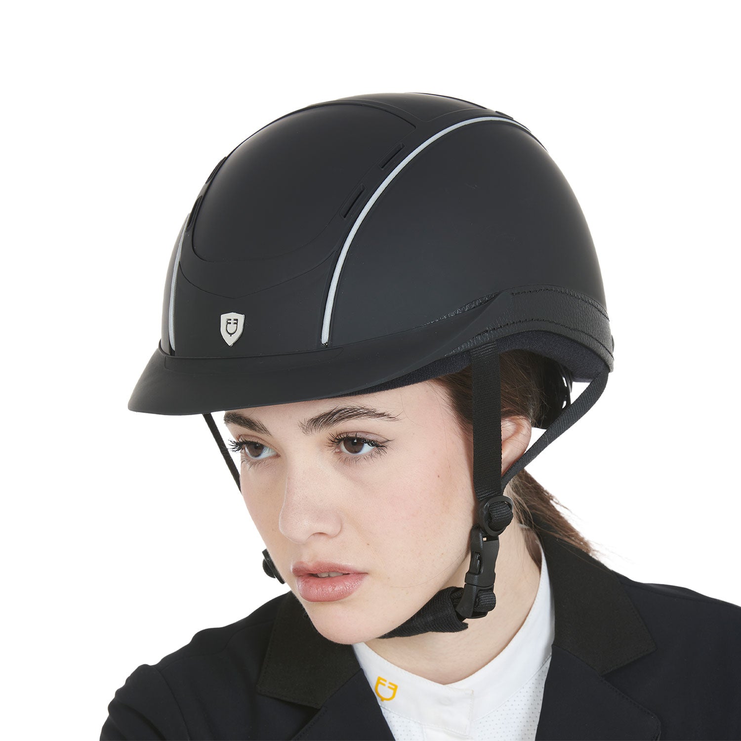 Casco Kep Ultralight Equestro Phantom con inserti in pelle