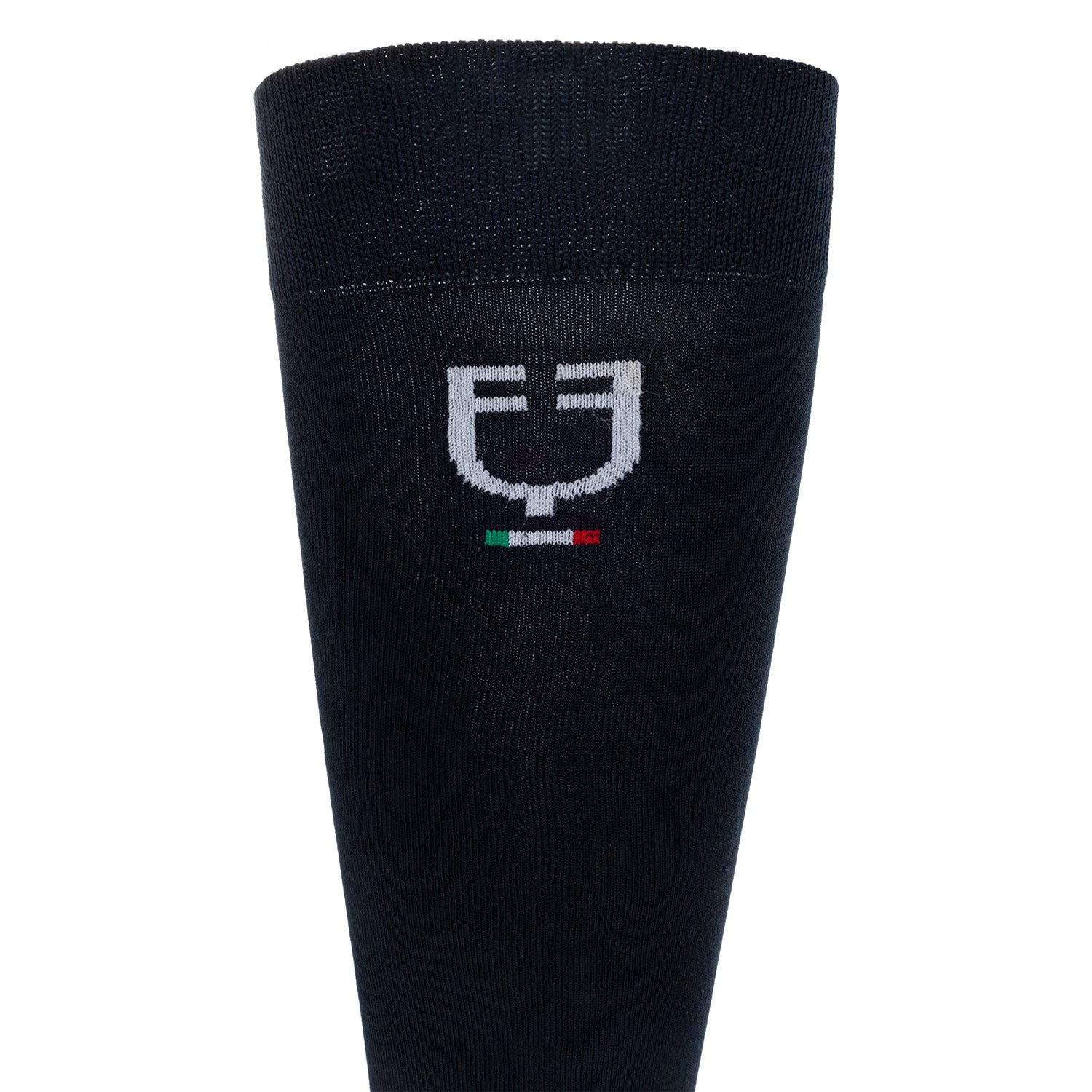 Calze in tessuto tecnico elasticizzato traspirante con logo bandiera italiana