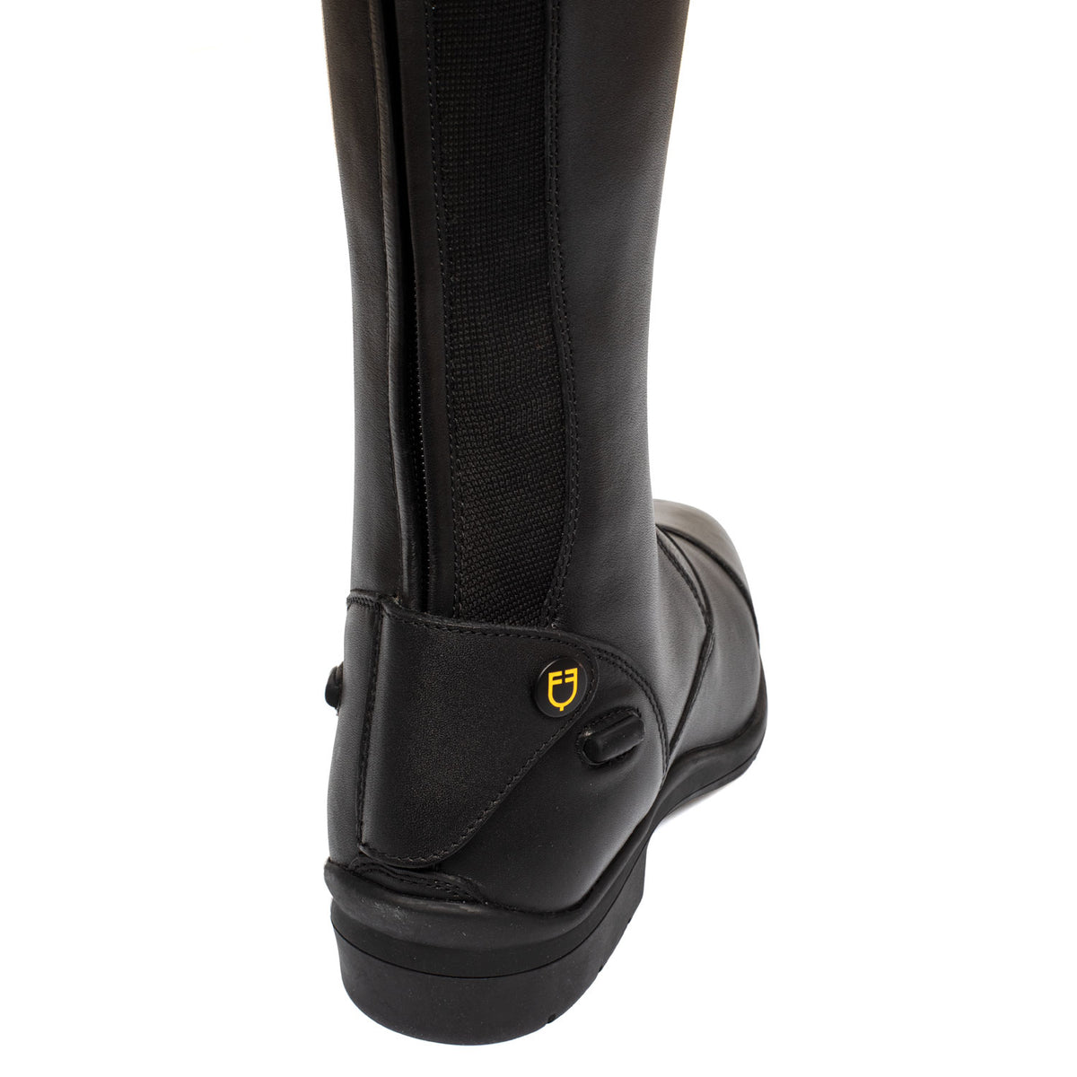 Equestro Stivali Unisex con Lacci e Inserto Multilogo