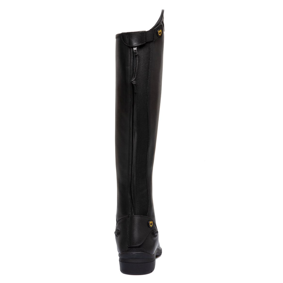 Equestro Stivali Unisex con Lacci e Inserto Multilogo