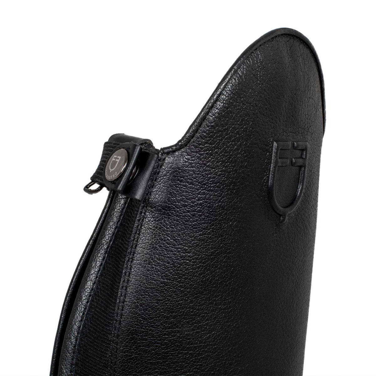 Equestro Stivali Unisex in Pelle di Vitello Zip Posteriore