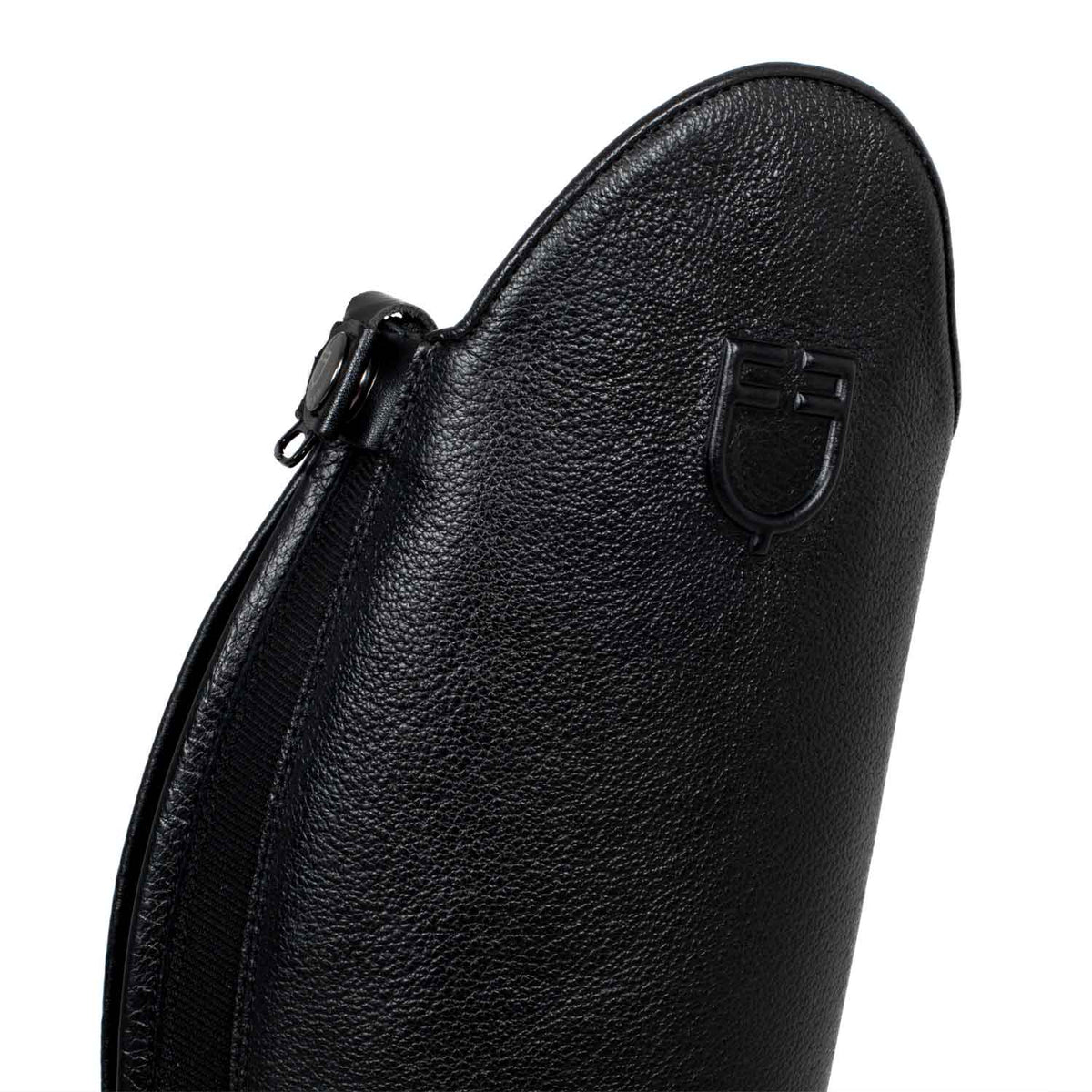Equestro Stivali Unisex in Pelle di Vitello con Laccetti Frontali