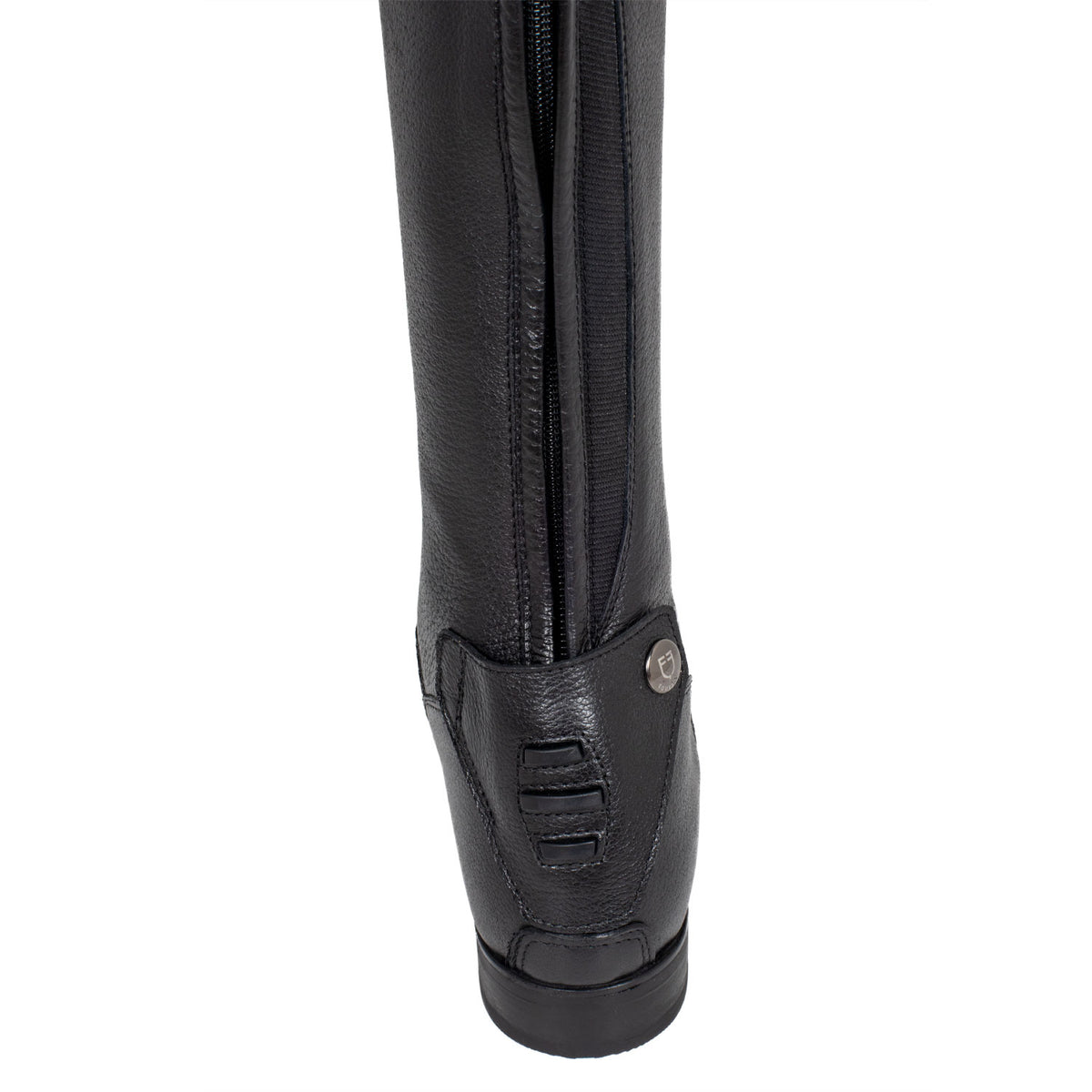 Equestro Stivali Unisex in Pelle di Vitello con Laccetti Frontali