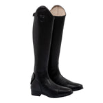 Equestro Stivali Neptune Unisex in Pelle con Zip Posteriore
