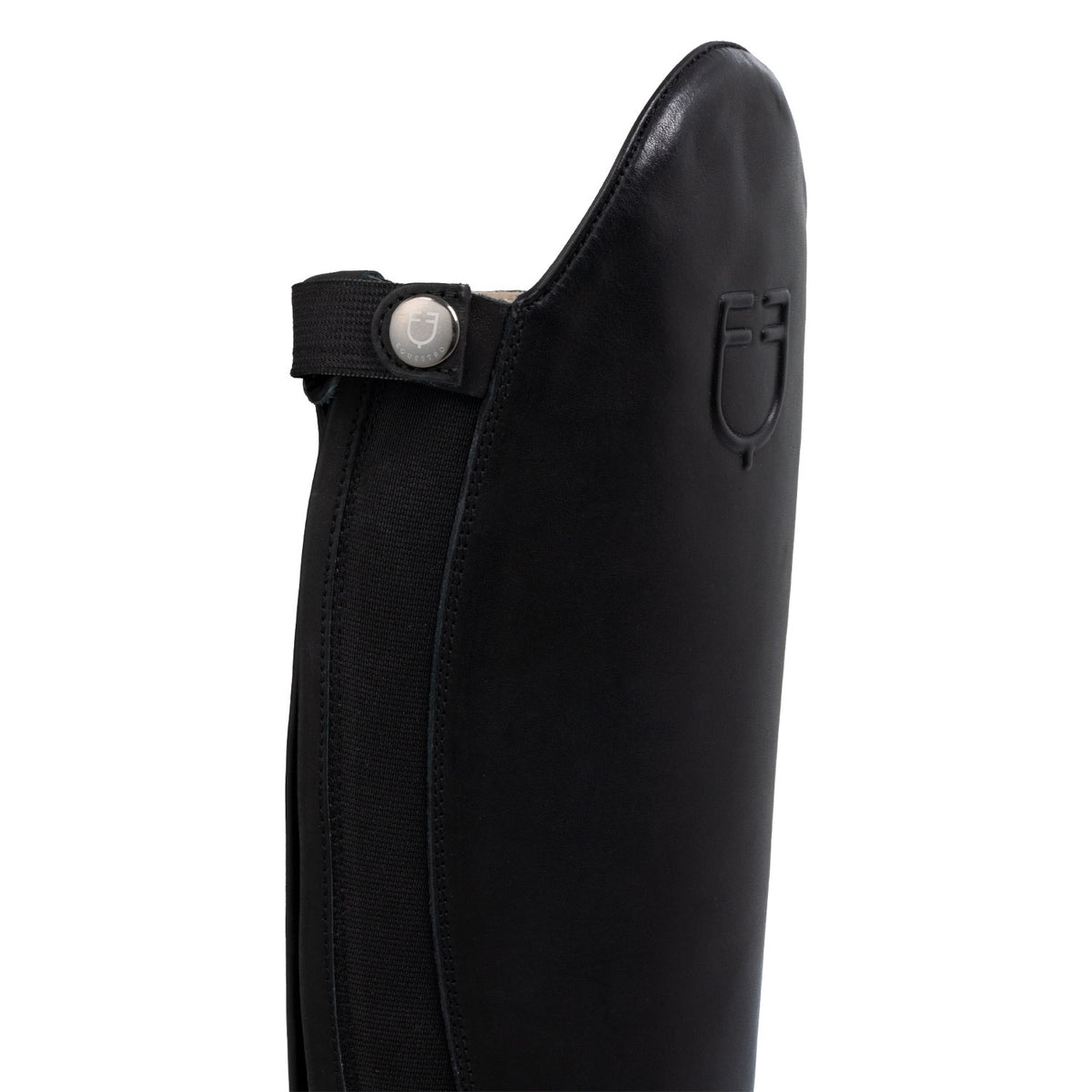Equestro Stivali Neptune Unisex in Pelle con Zip Posteriore