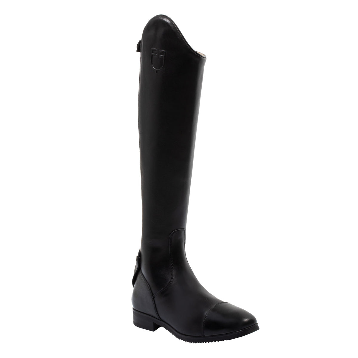 Equestro Stivali Neptune Unisex in Pelle con Zip Posteriore