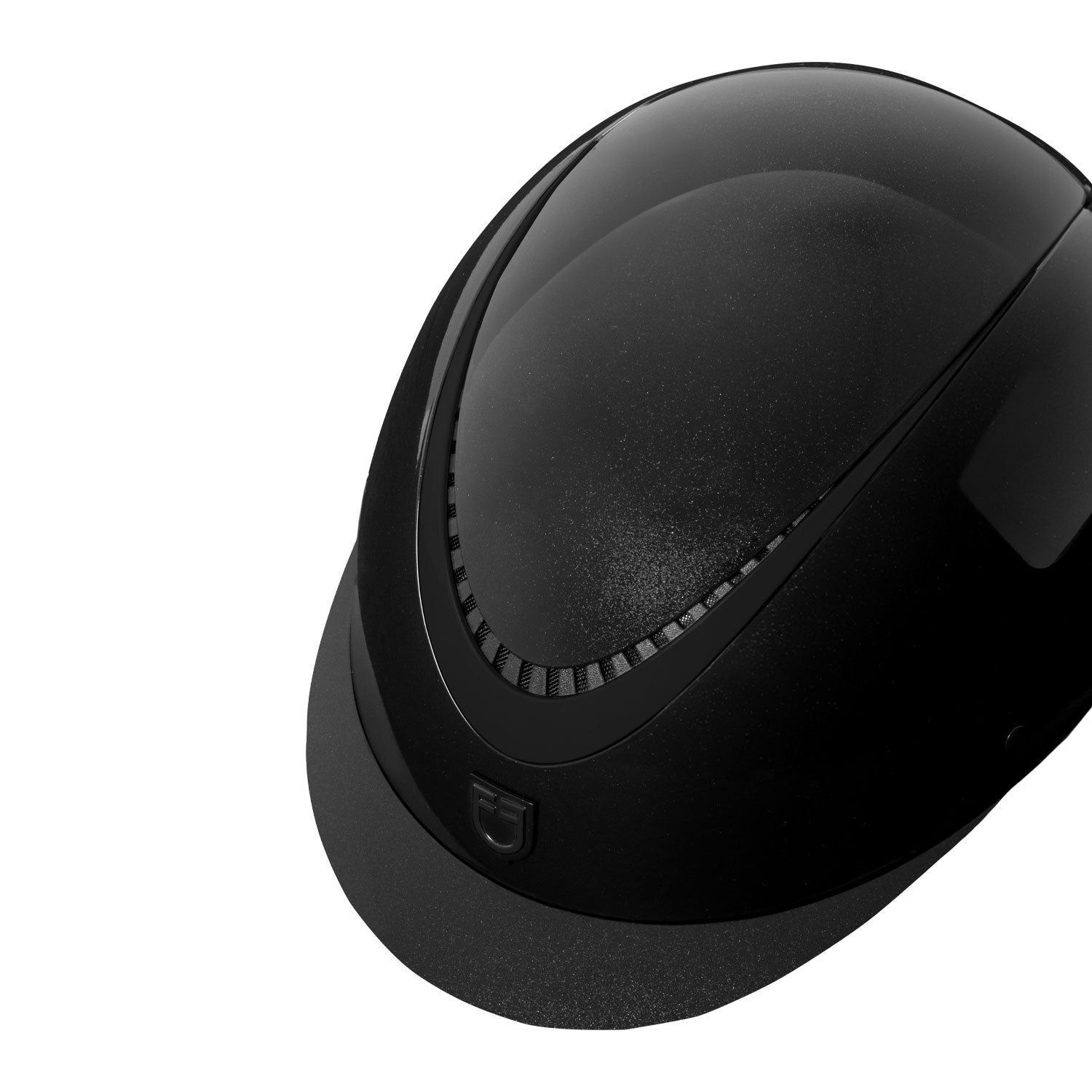 Equestro Cap Lucido Cinturino Ecopelle e Visiera Stretta Omologazione En