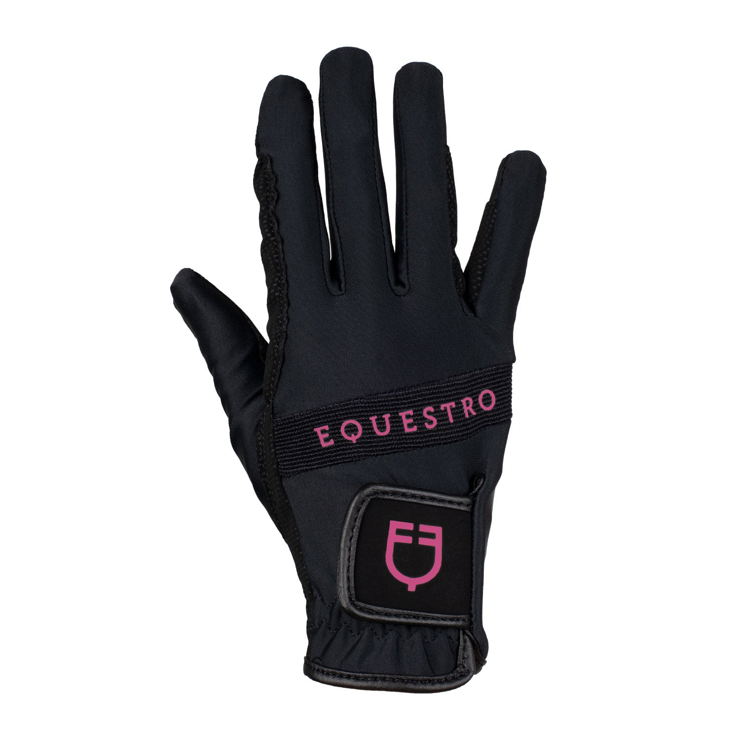 Guanti Equestro in tessuto tecnico con logo multicolor