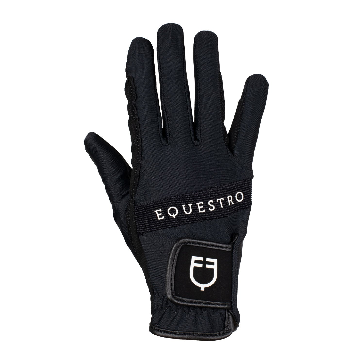 Guanti Equestro in tessuto tecnico con logo multicolor