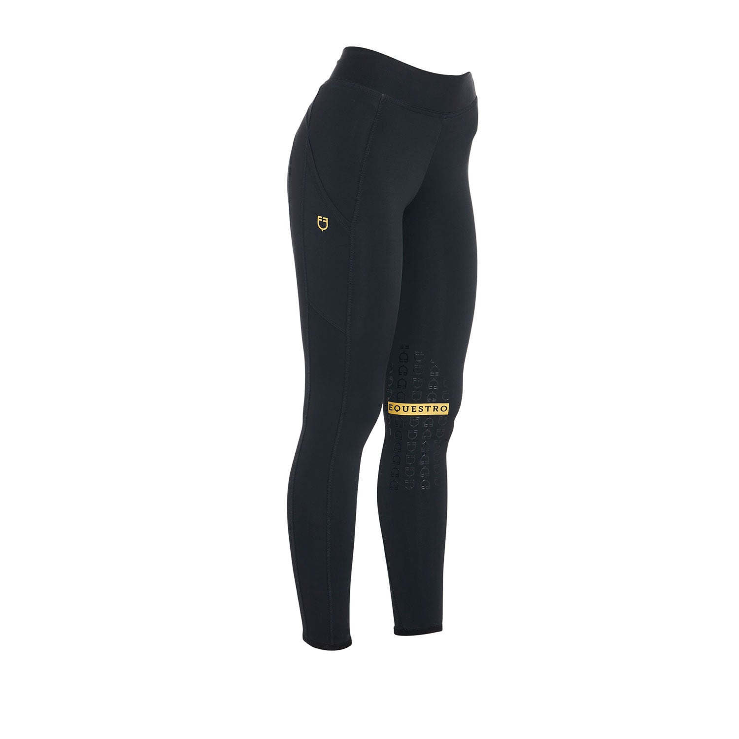 Equestro Leggings Donna Slim Fit Tessuto Elasticizzato