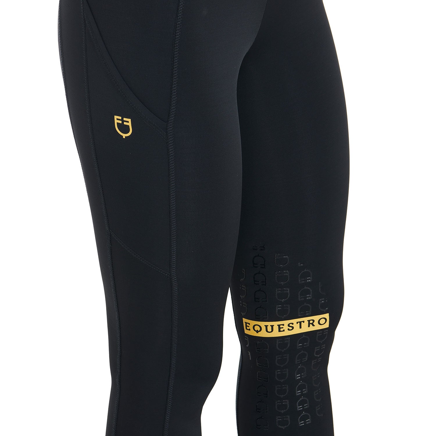 Equestro Leggings Donna Slim Fit Tessuto Elasticizzato