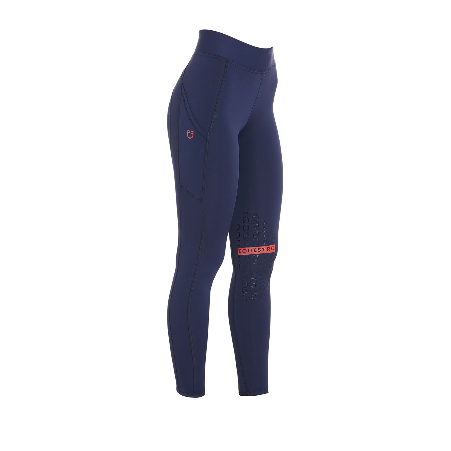 Equestro Leggings Donna Slim Fit Tessuto Elasticizzato