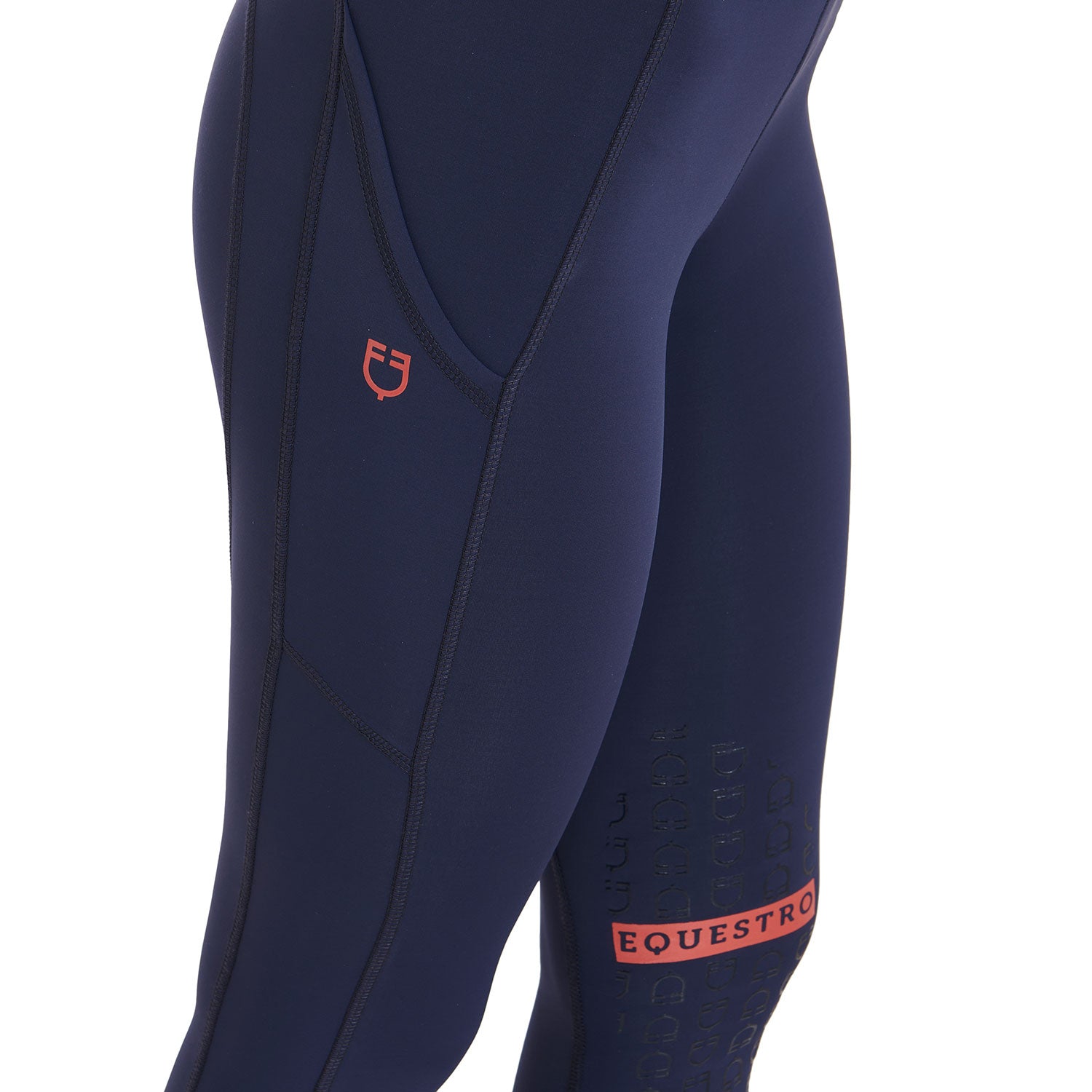 Equestro Leggings Donna Slim Fit Tessuto Elasticizzato