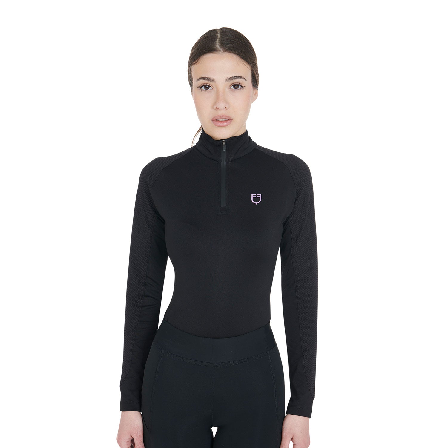 Base layer donna slim fit in tessuto tecnico Scuderia Equestro