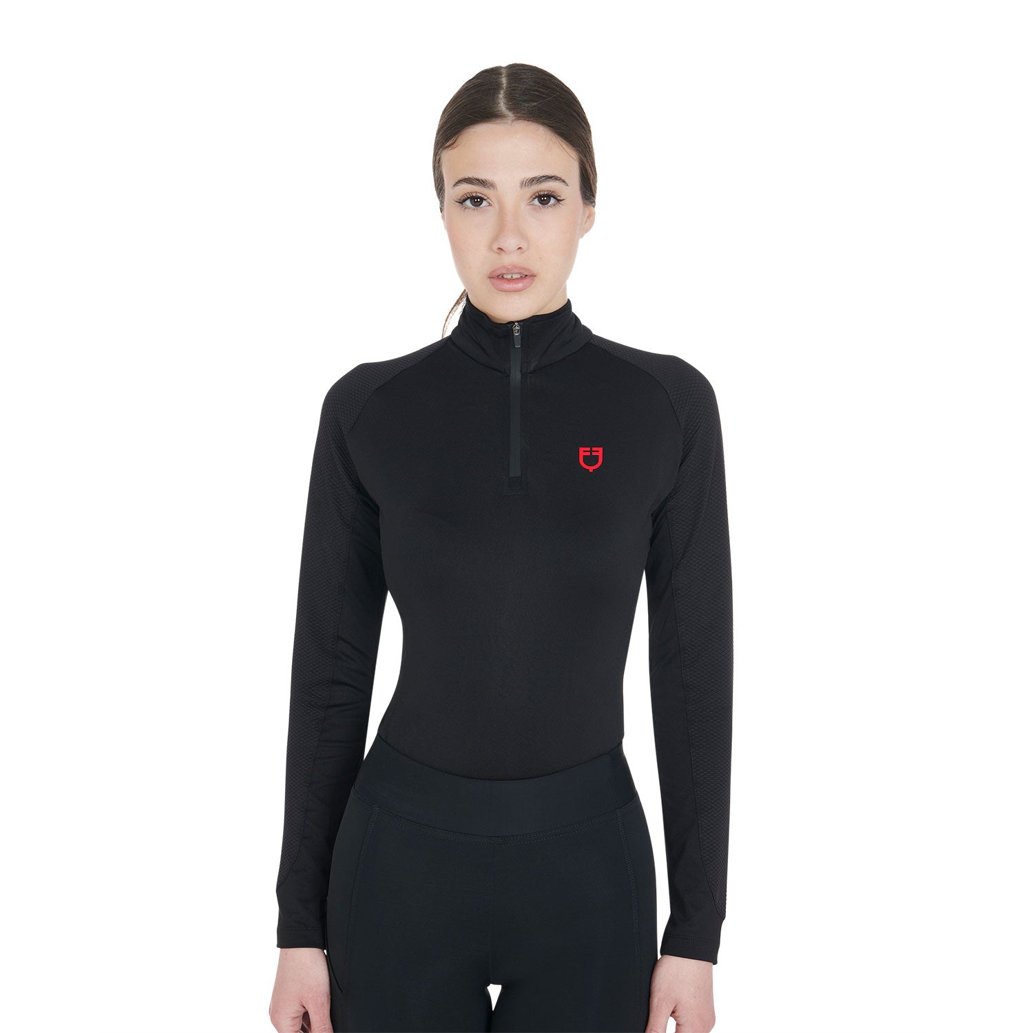 Base layer donna slim fit in tessuto tecnico Scuderia Equestro