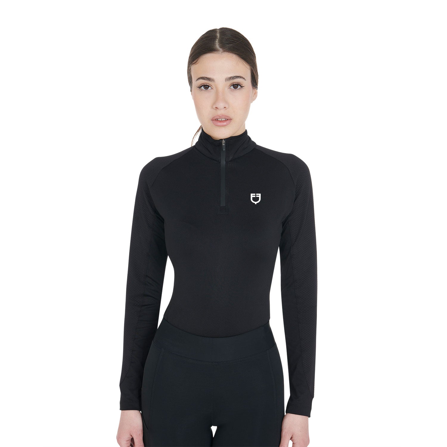Base layer donna slim fit in tessuto tecnico Scuderia Equestro