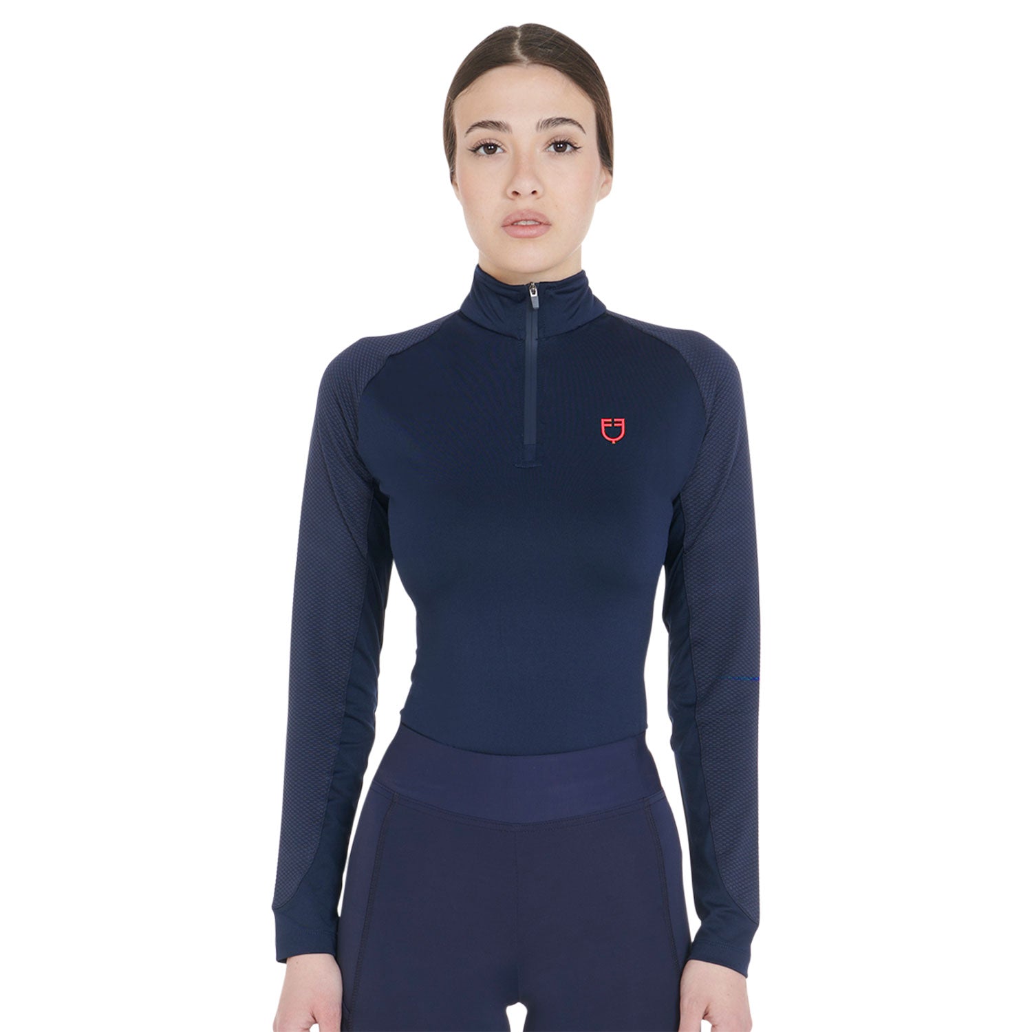 Base layer donna slim fit in tessuto tecnico Scuderia Equestro
