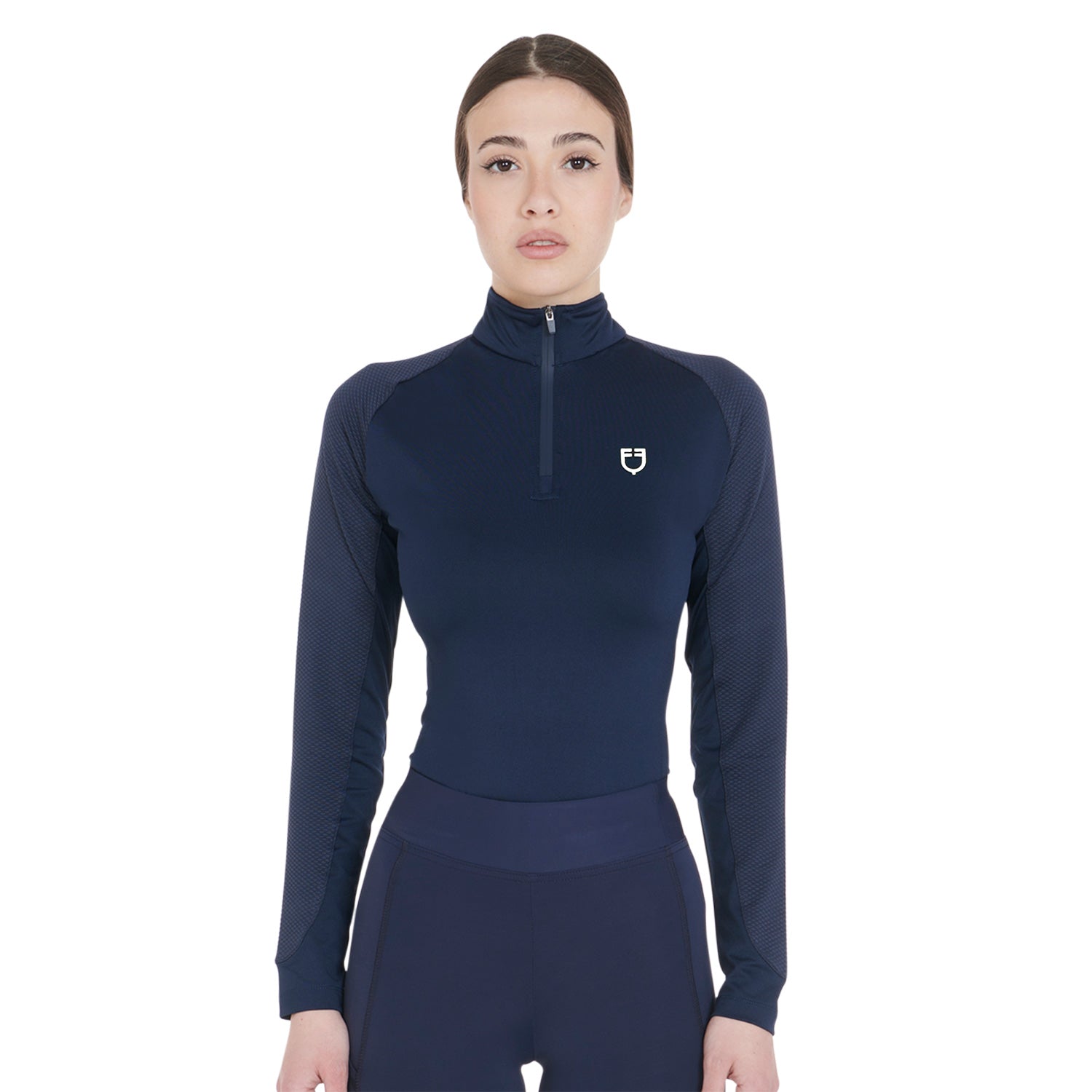 Base layer donna slim fit in tessuto tecnico Scuderia Equestro