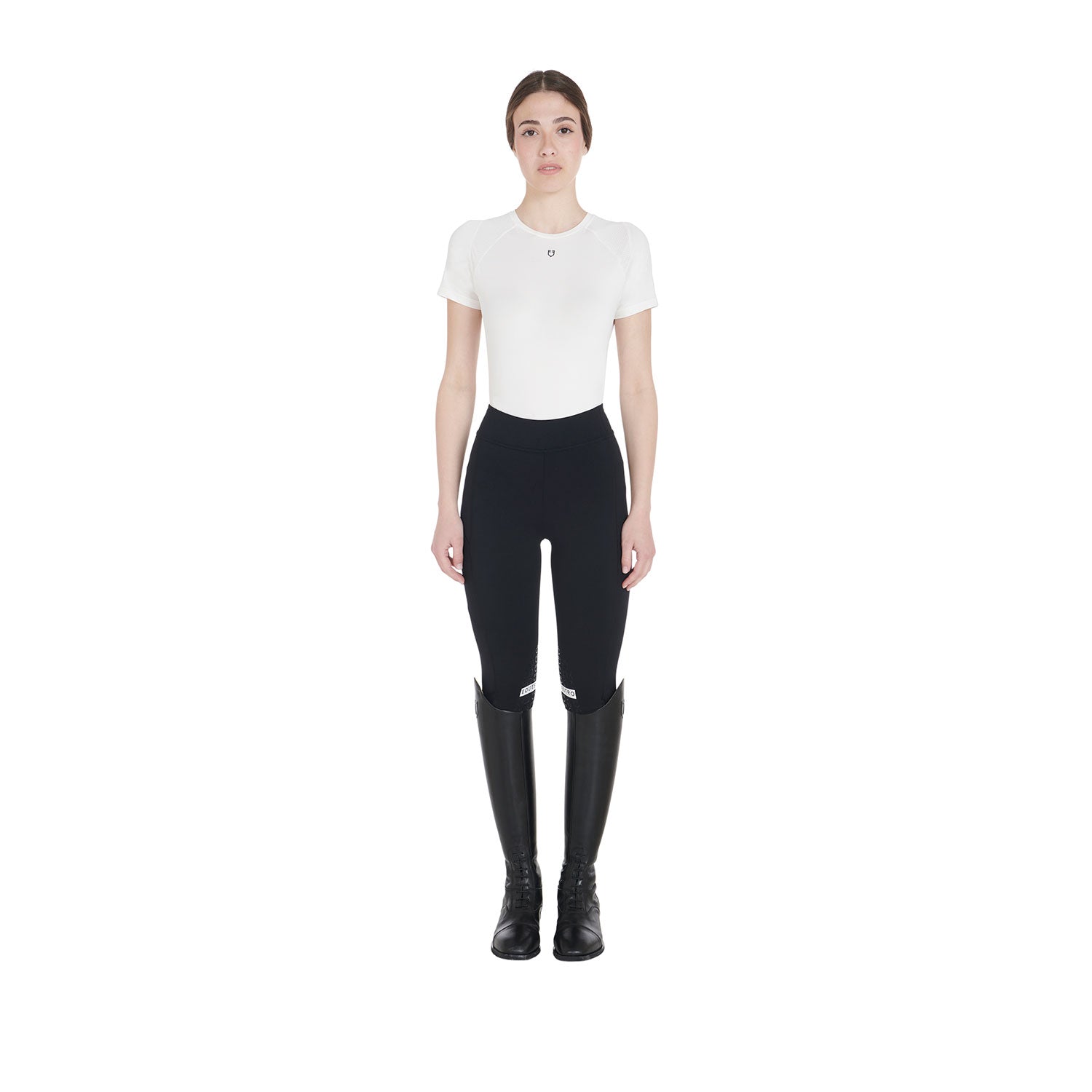 Equestro Leggins Donna Slim Fit Light Tessuto Elasticizzato