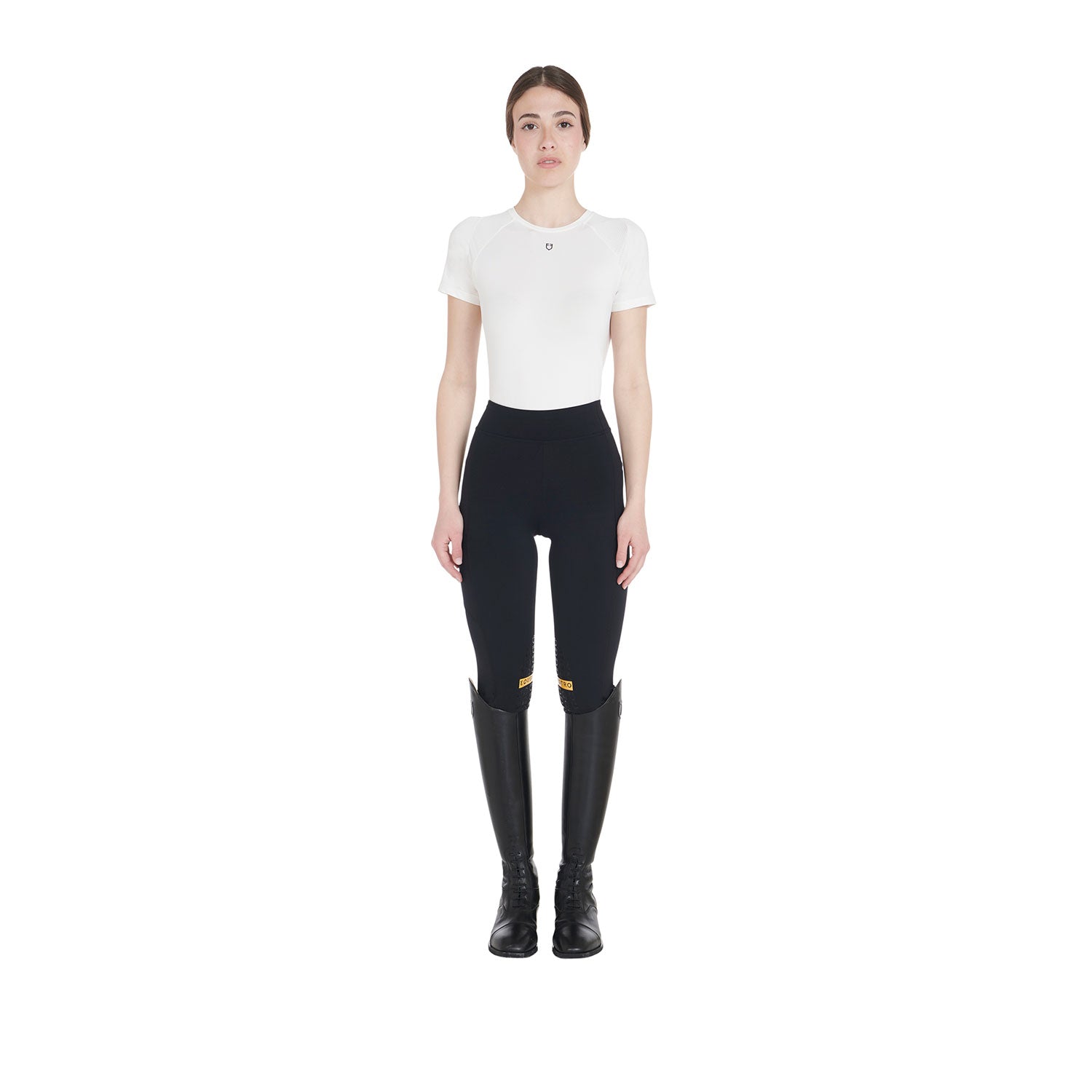 Equestro Leggins Donna Slim Fit Light Tessuto Elasticizzato