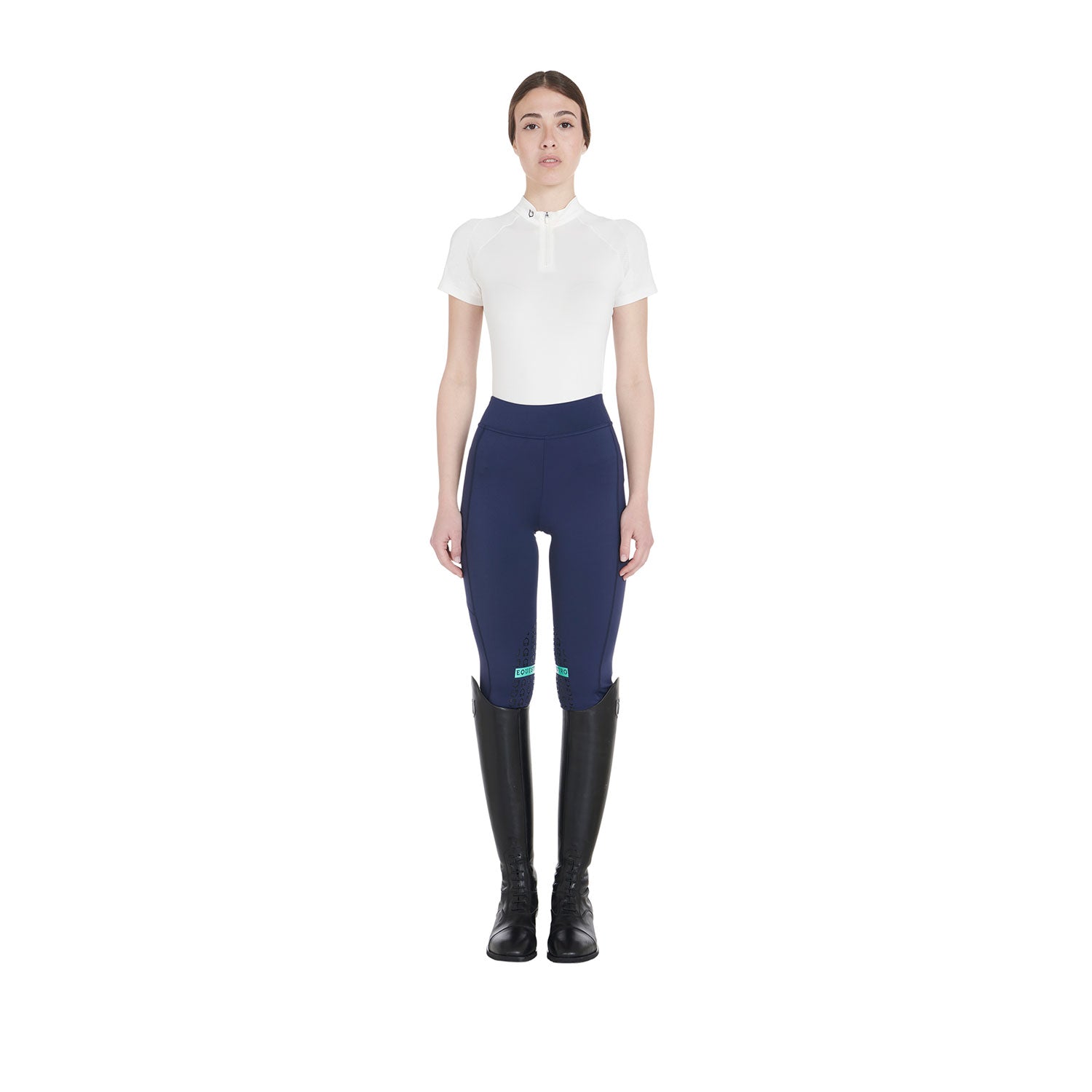Equestro Leggins Donna Slim Fit Light Tessuto Elasticizzato