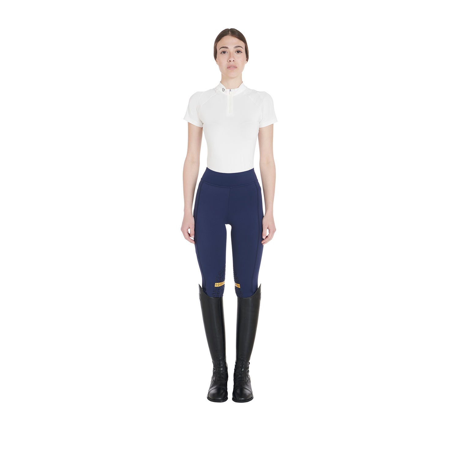 Equestro Leggins Donna Slim Fit Light Tessuto Elasticizzato