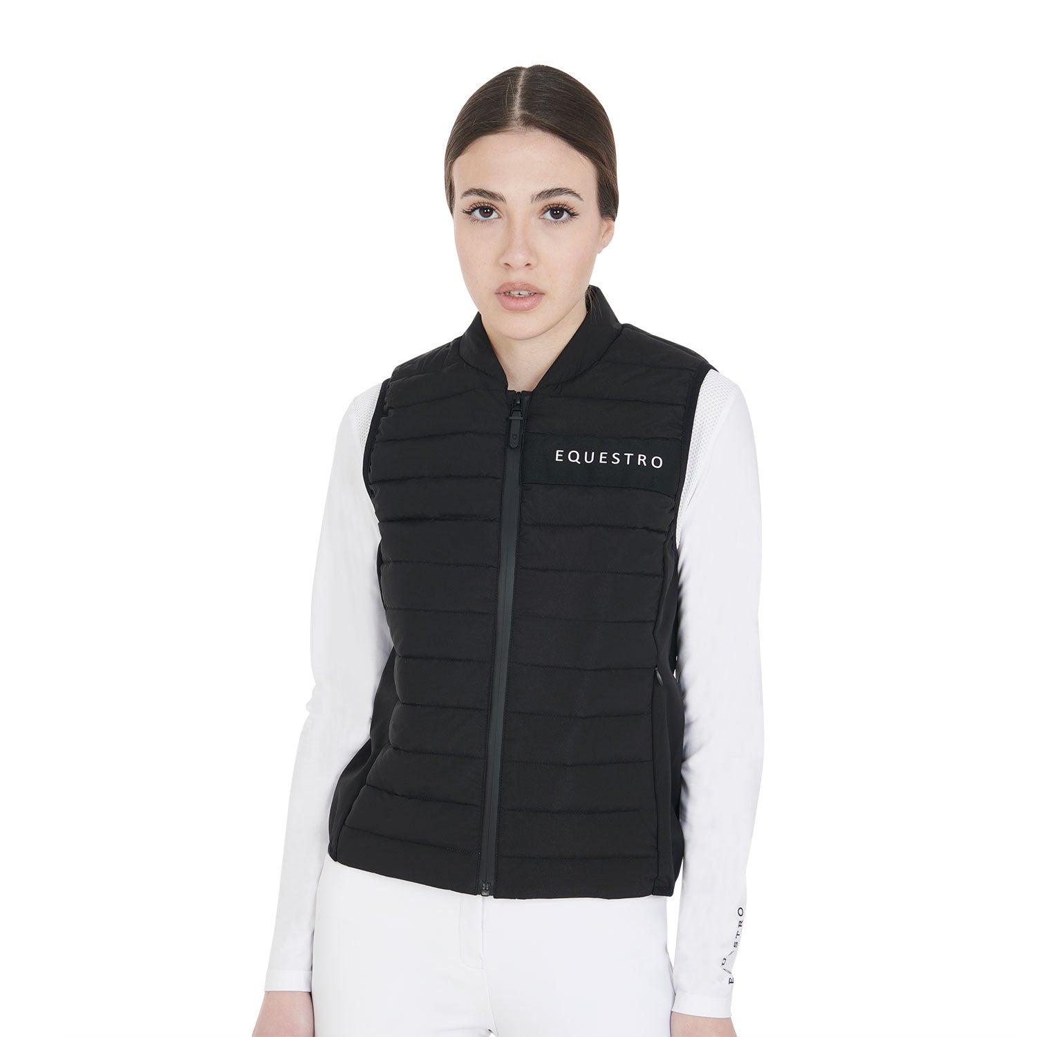 Smanicato tecnico donna in tessuto traspirante Equestro Colored