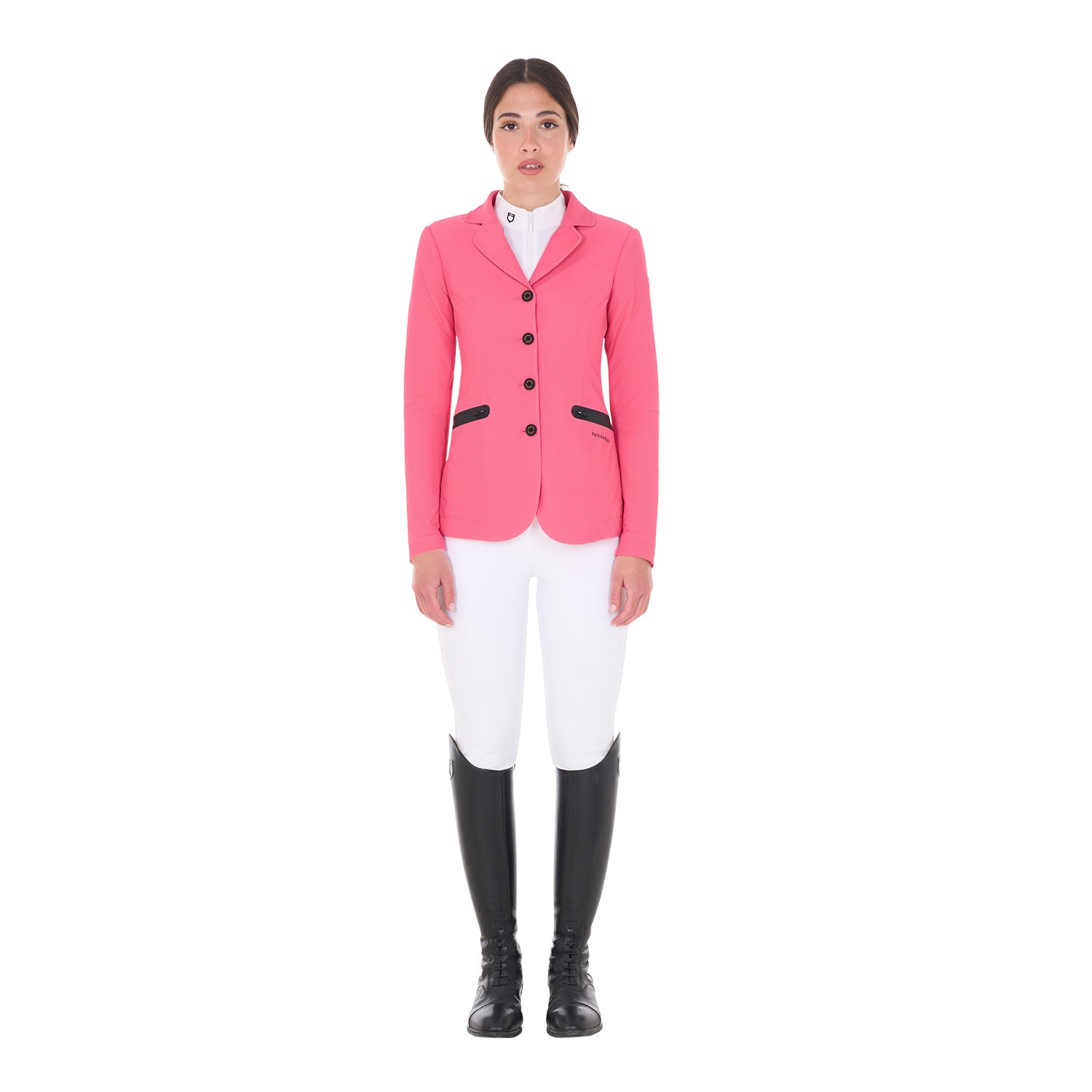 Giacca donna da concorso quattro bottoni traforata Equestro