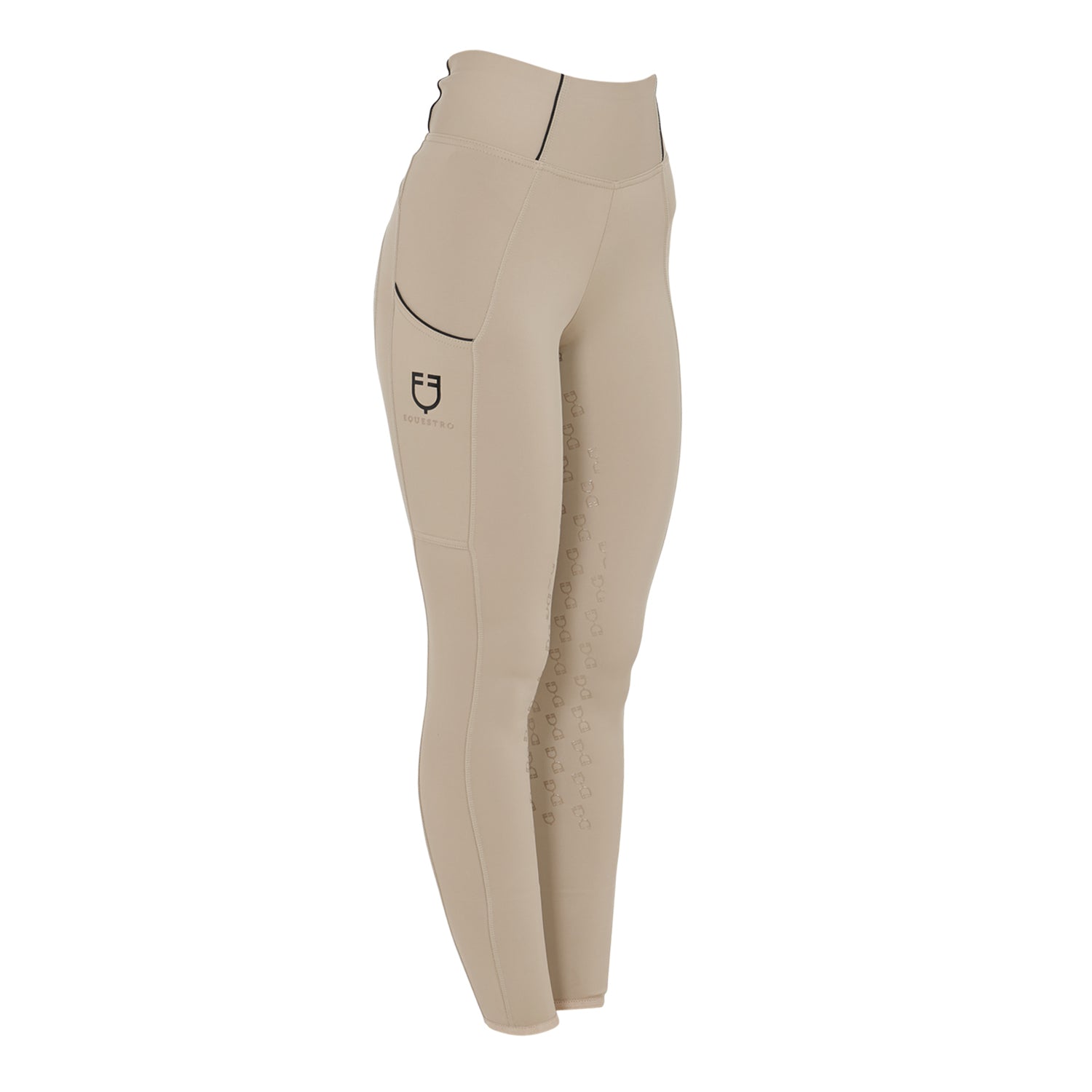 Equestro Leggins Donna Slim Fit Full Grip