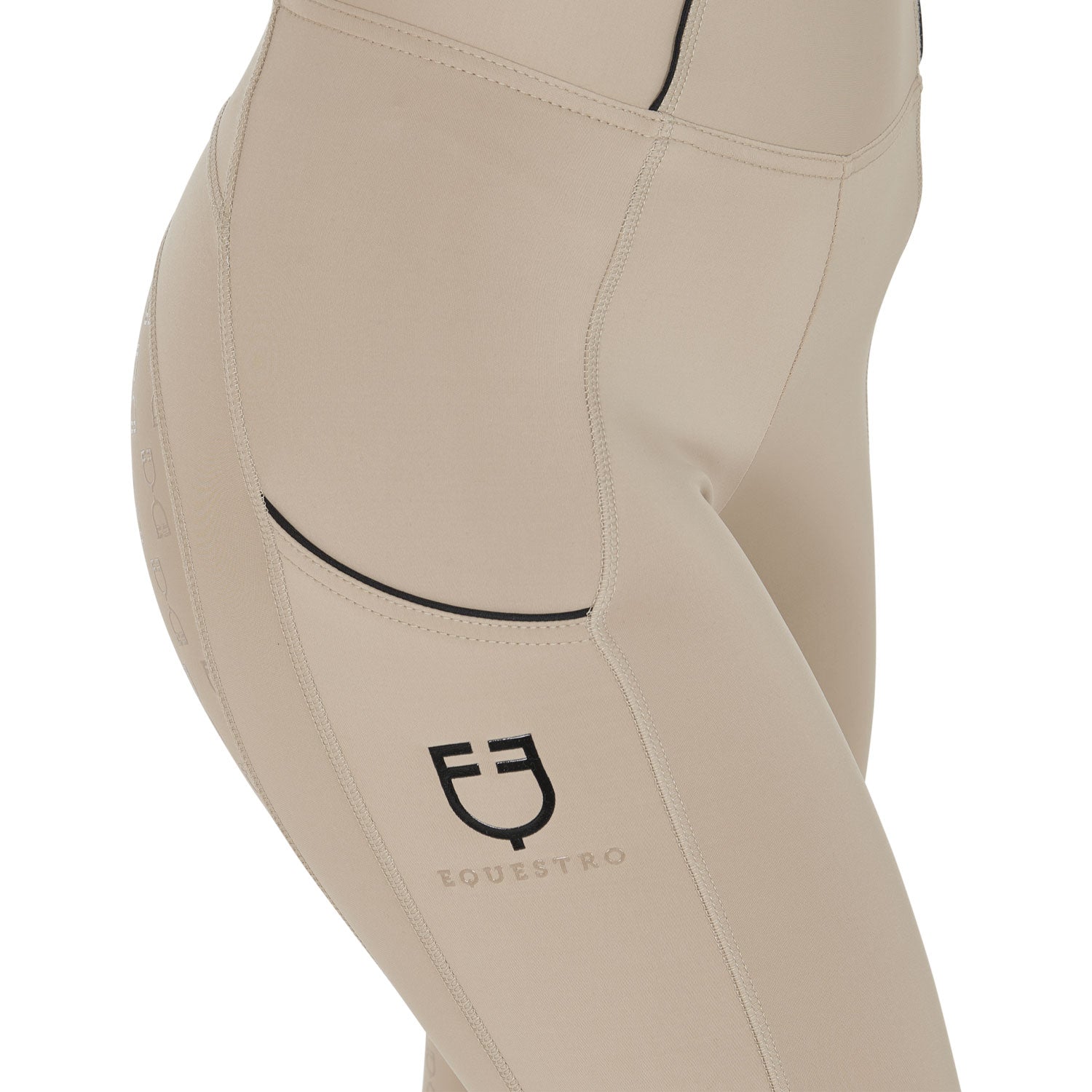 Equestro Leggins Donna Slim Fit Full Grip