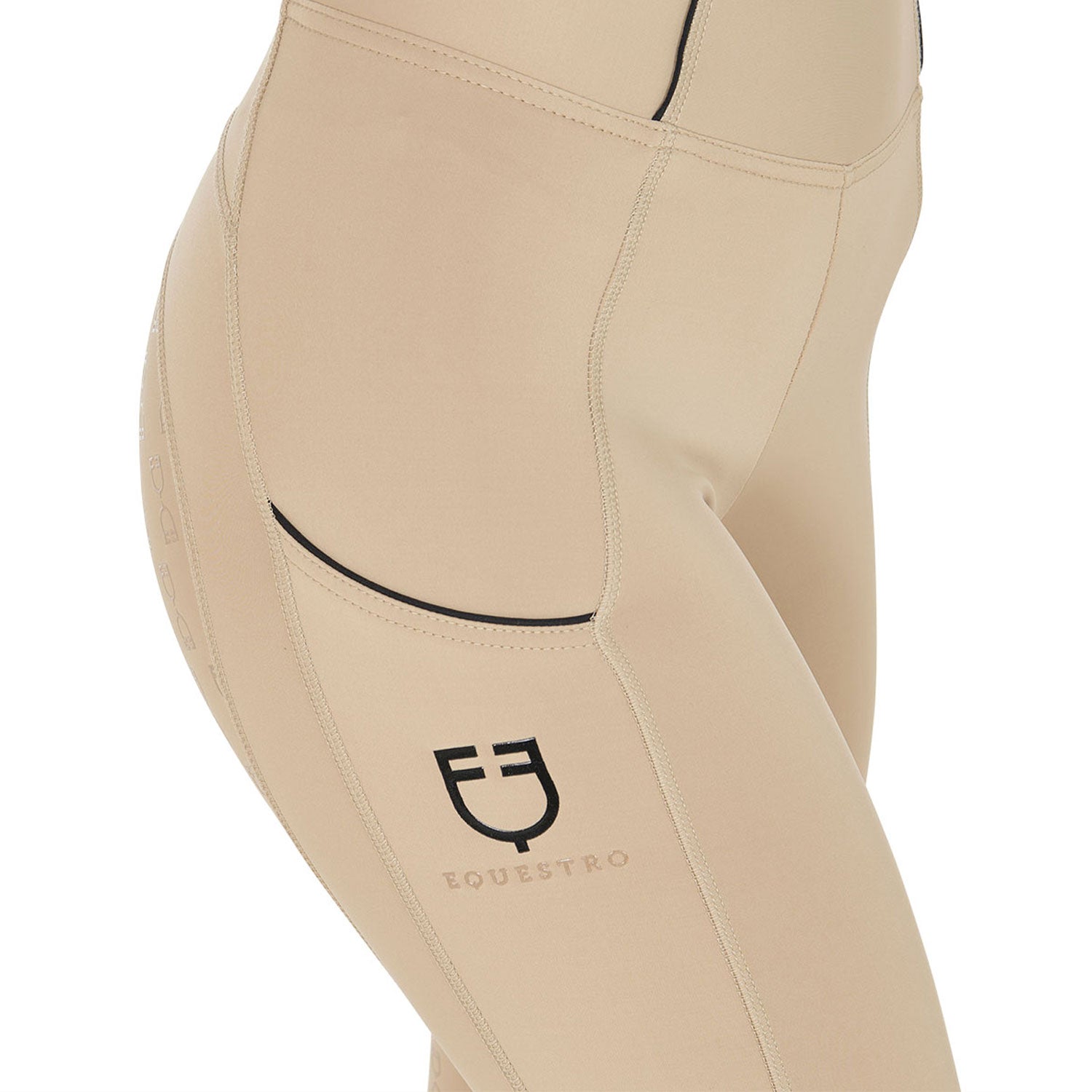 Equestro Leggins Donna Slim Fit Full Grip
