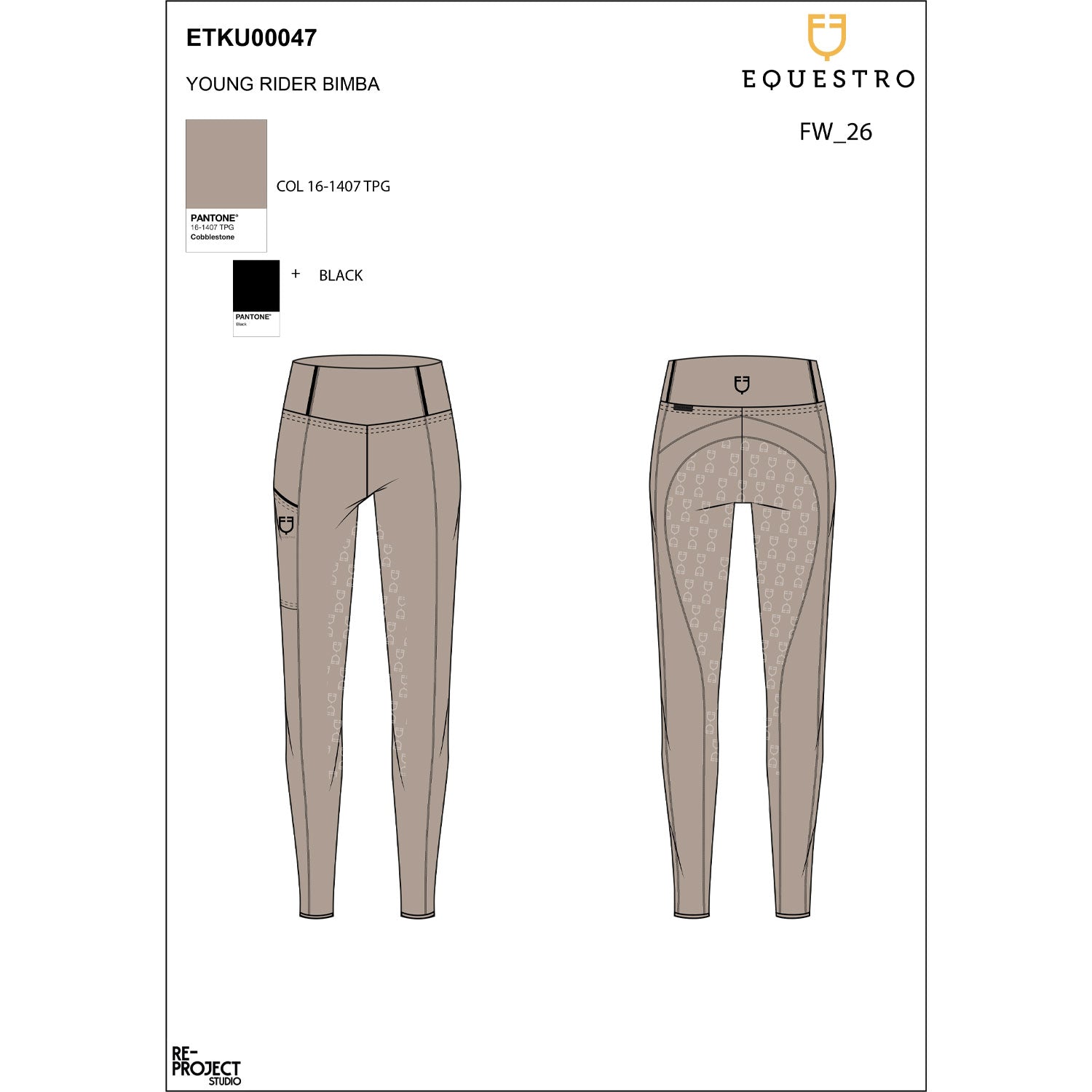 Equestro Leggins Donna Slim Fit Full Grip