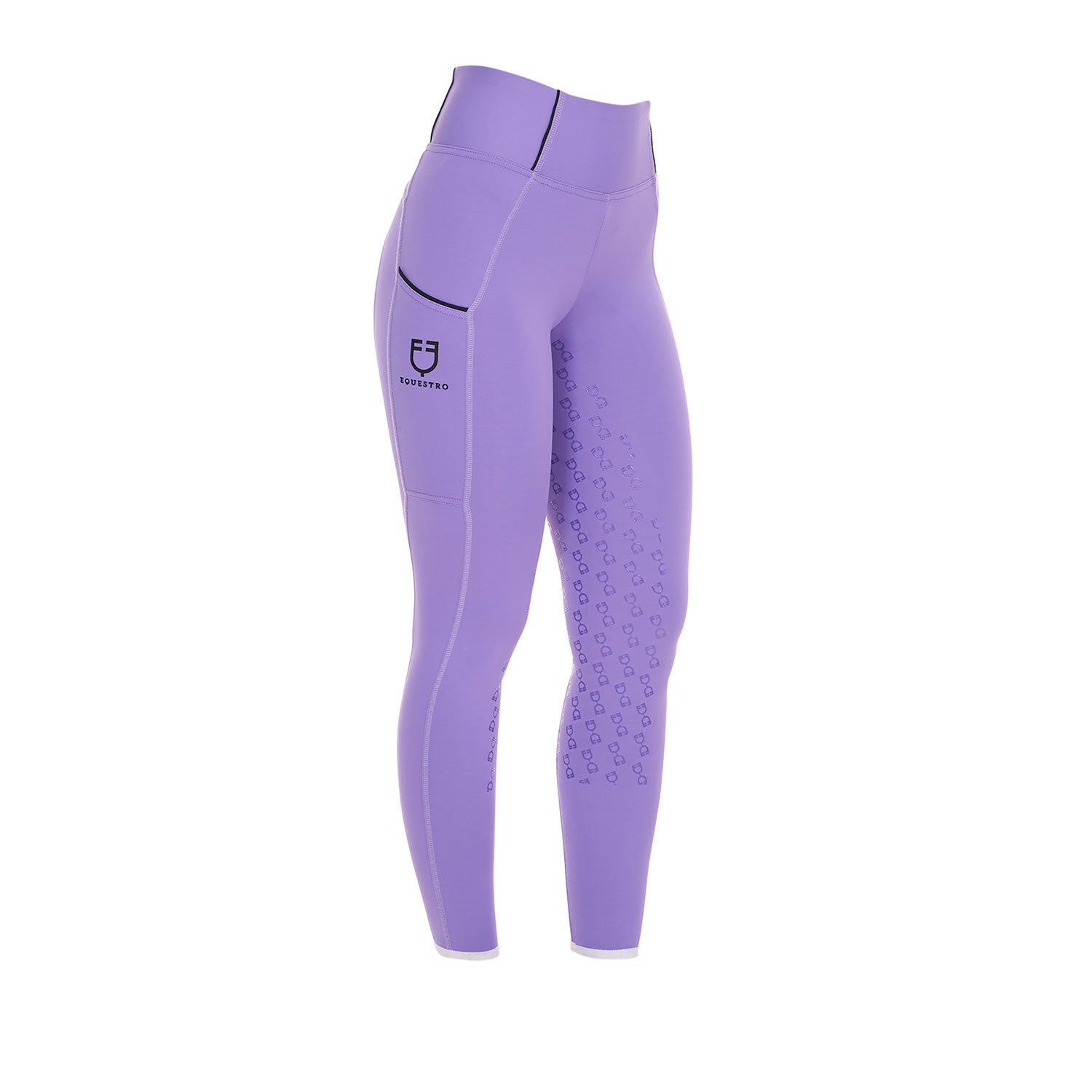 Equestro Leggins Donna Slim Fit Full Grip