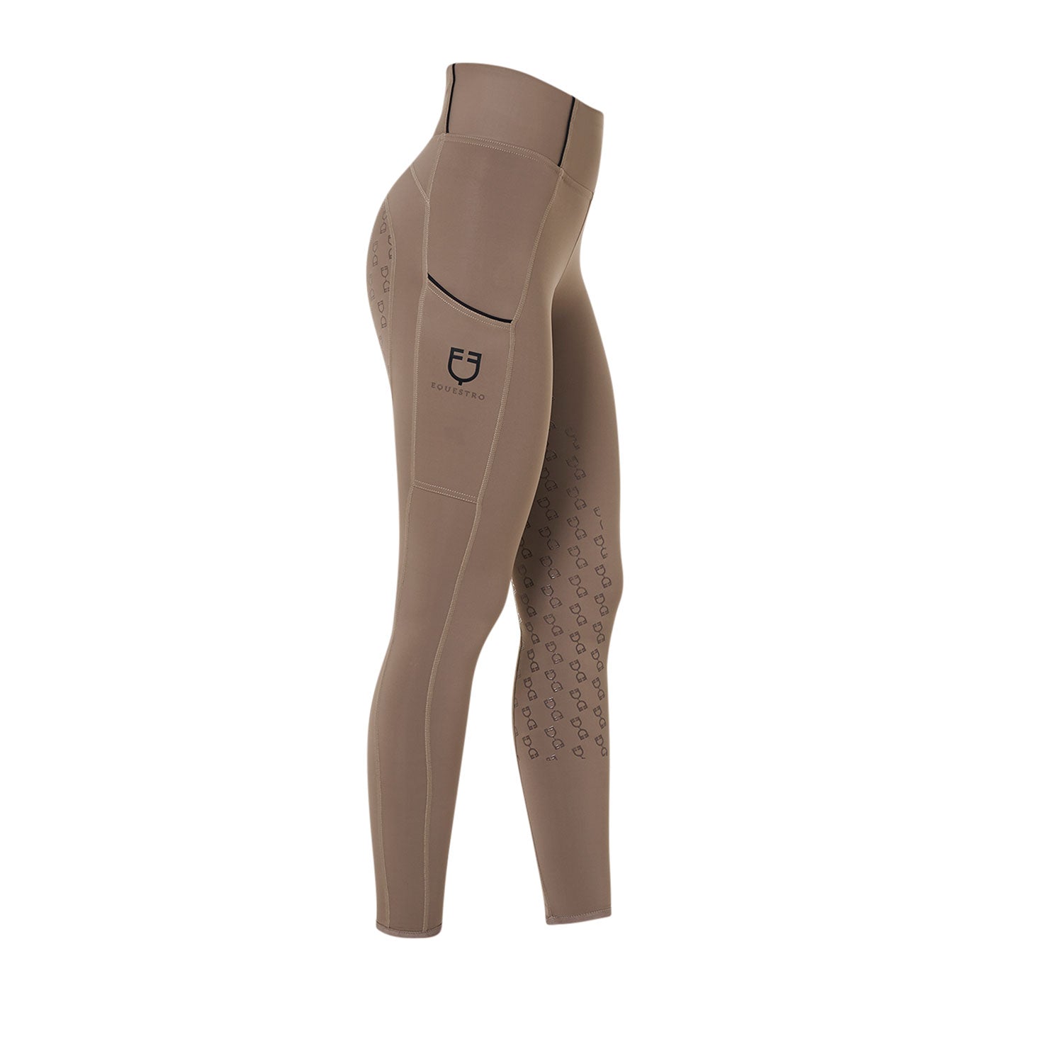 Equestro Leggins Donna Slim Fit Full Grip