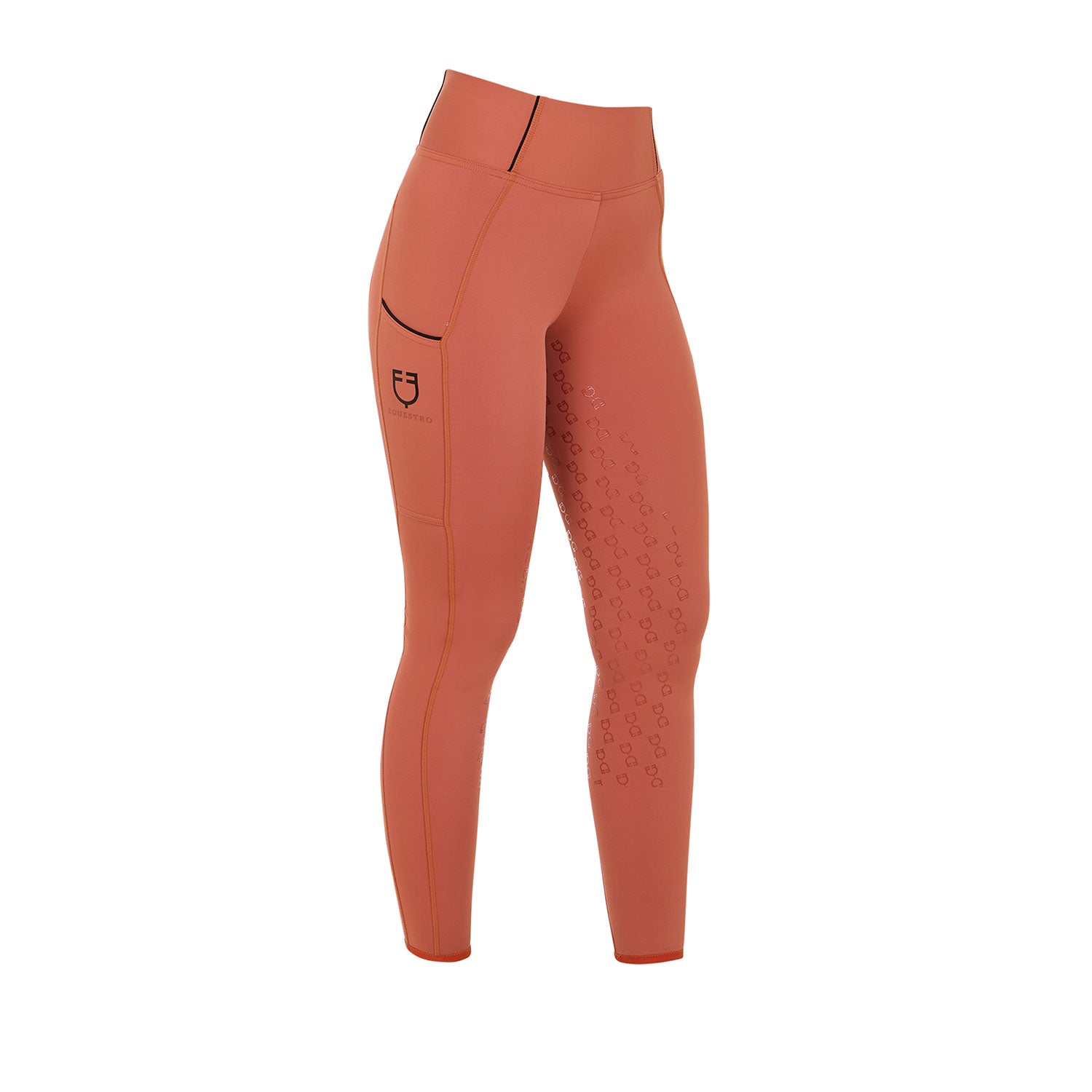 Equestro Leggins Donna Slim Fit Full Grip